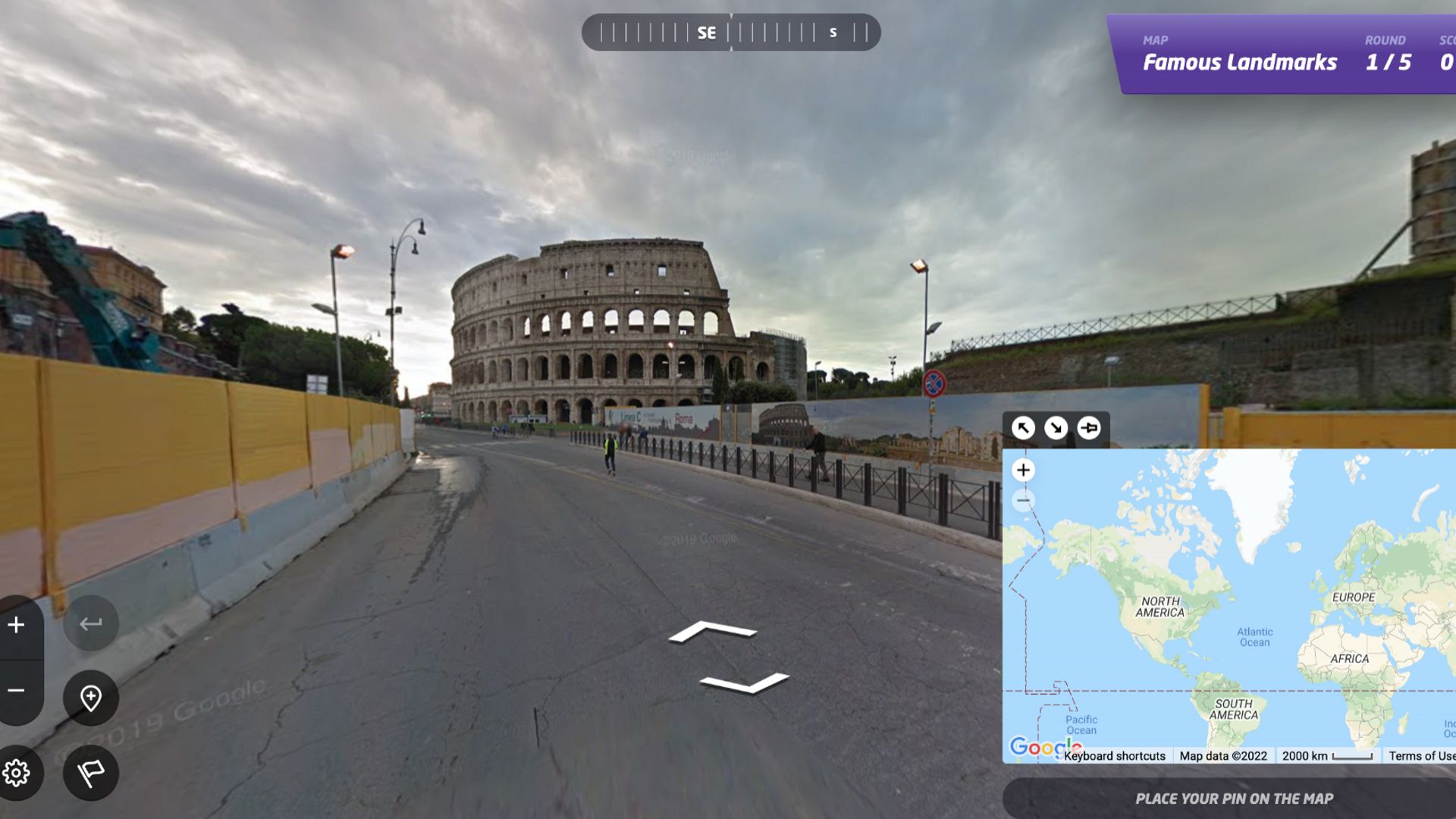 Bon, dans ce mode-ci, il n’est pas très difficile de pouvoir resituer le Colisée sur Google Maps ! –