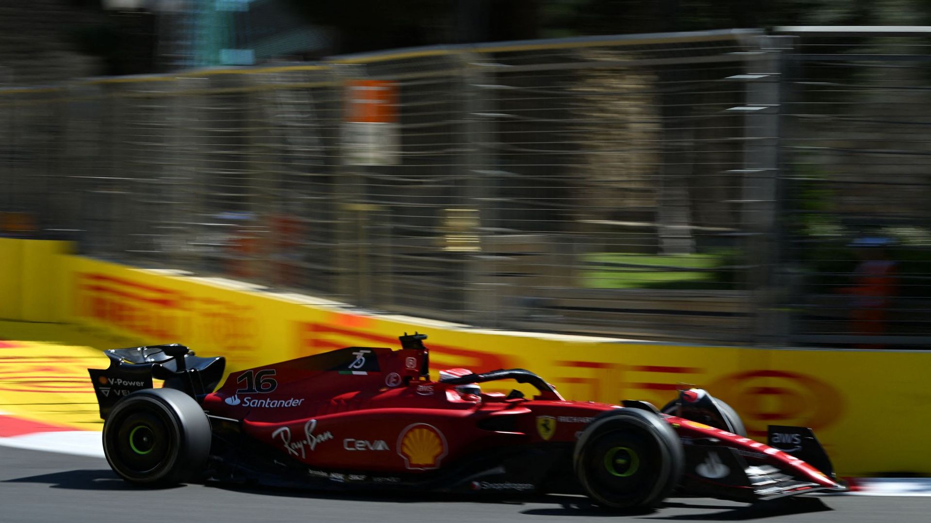 Charles Leclerc (Ferrari), le plus rapide de la deuxième séance d’essais libres.