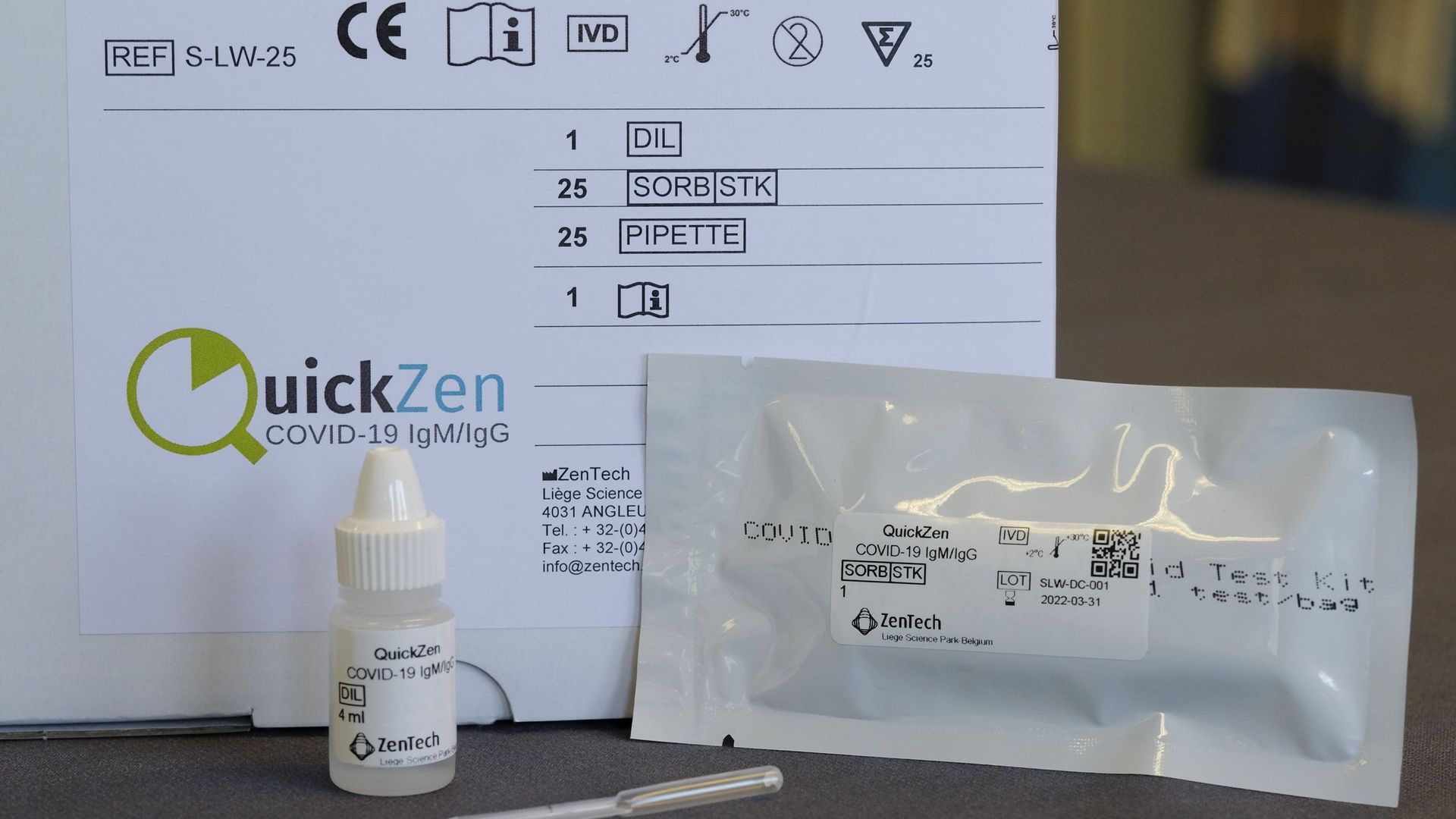 La société liégeoise ZenTech cite l'Etat belge en référé pour des 1.2 millions de tests sérologiques non payés