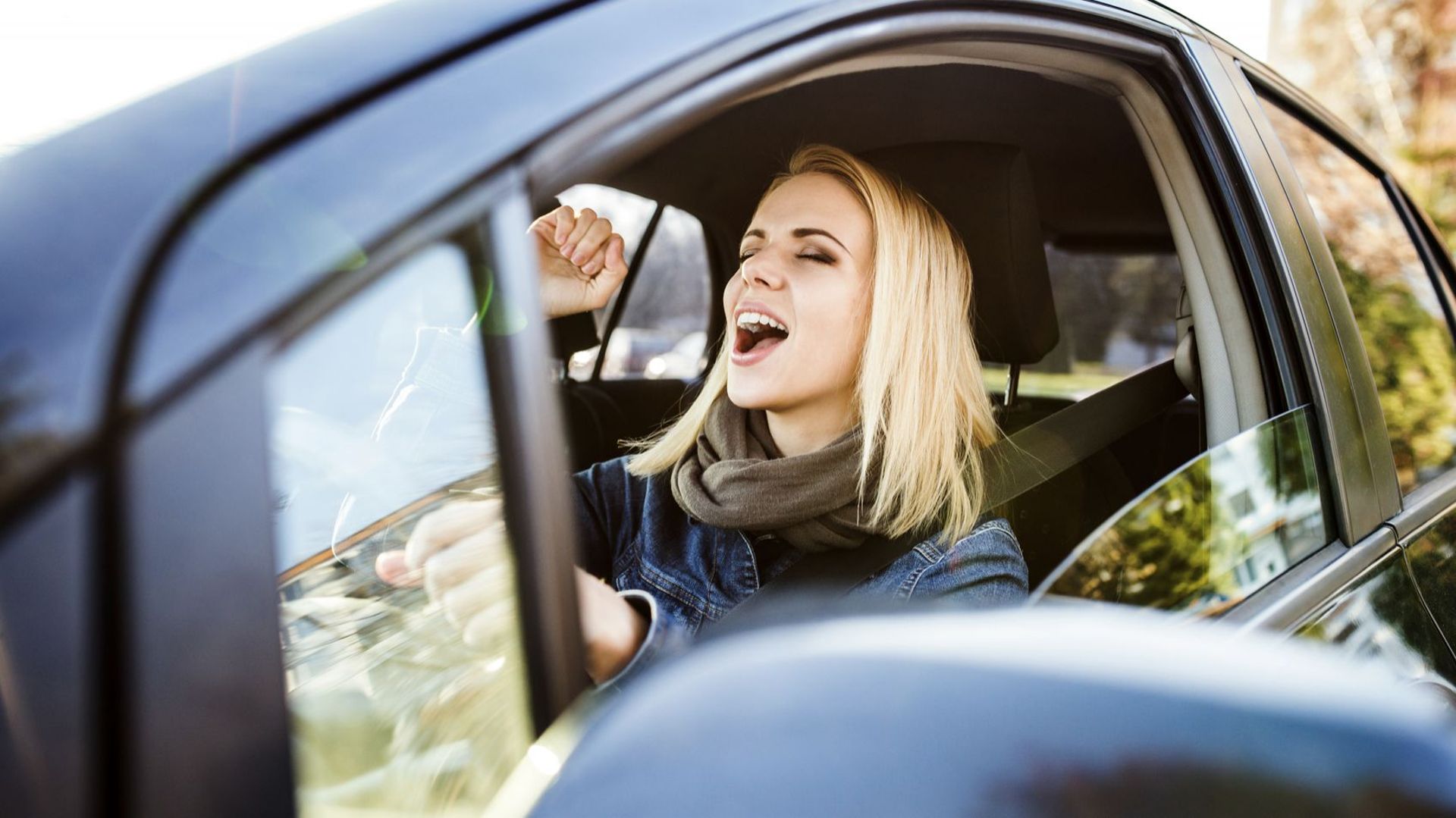 Chanter tout en conduisant procure toujours beaucoup de plaisir et détend le conducteur.