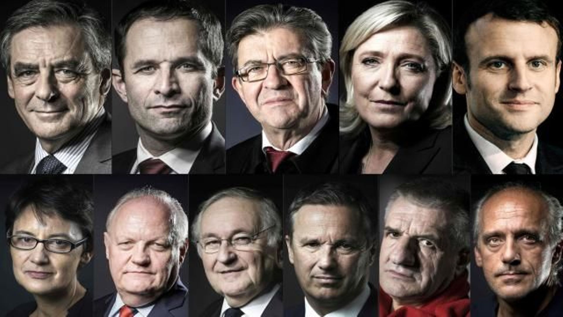 Candidats à la présidentielle française, 23 avril 2017