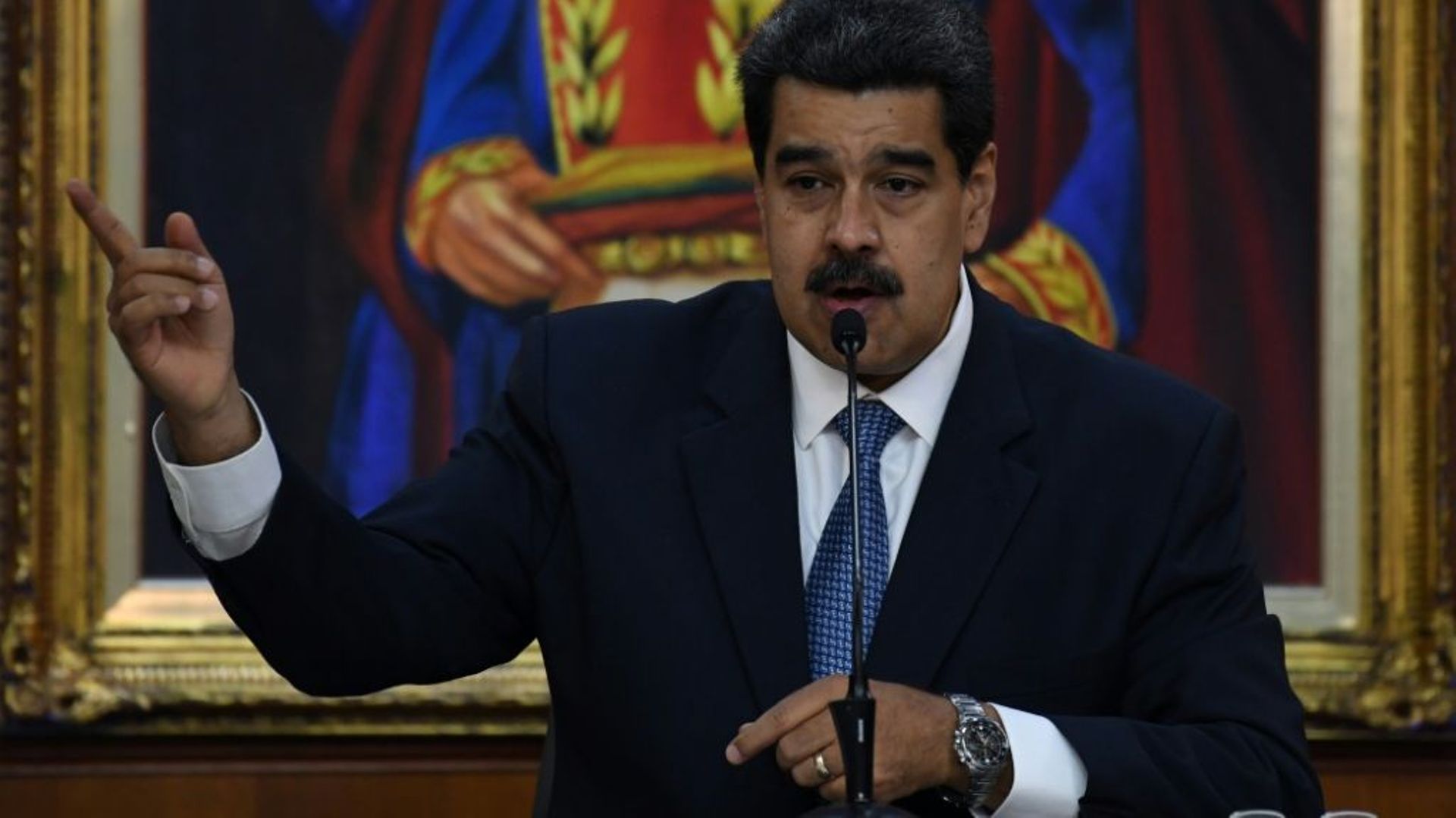 Le président vénézuélien Nicolas Maduro au palais présidentiel à Caracas le 27 juin 2019
