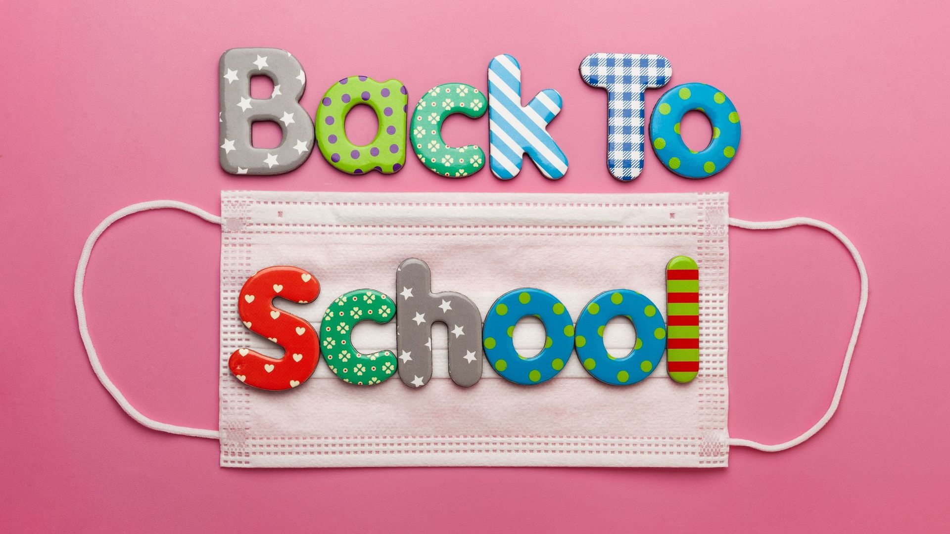 Colourful Back To School Concept Top View