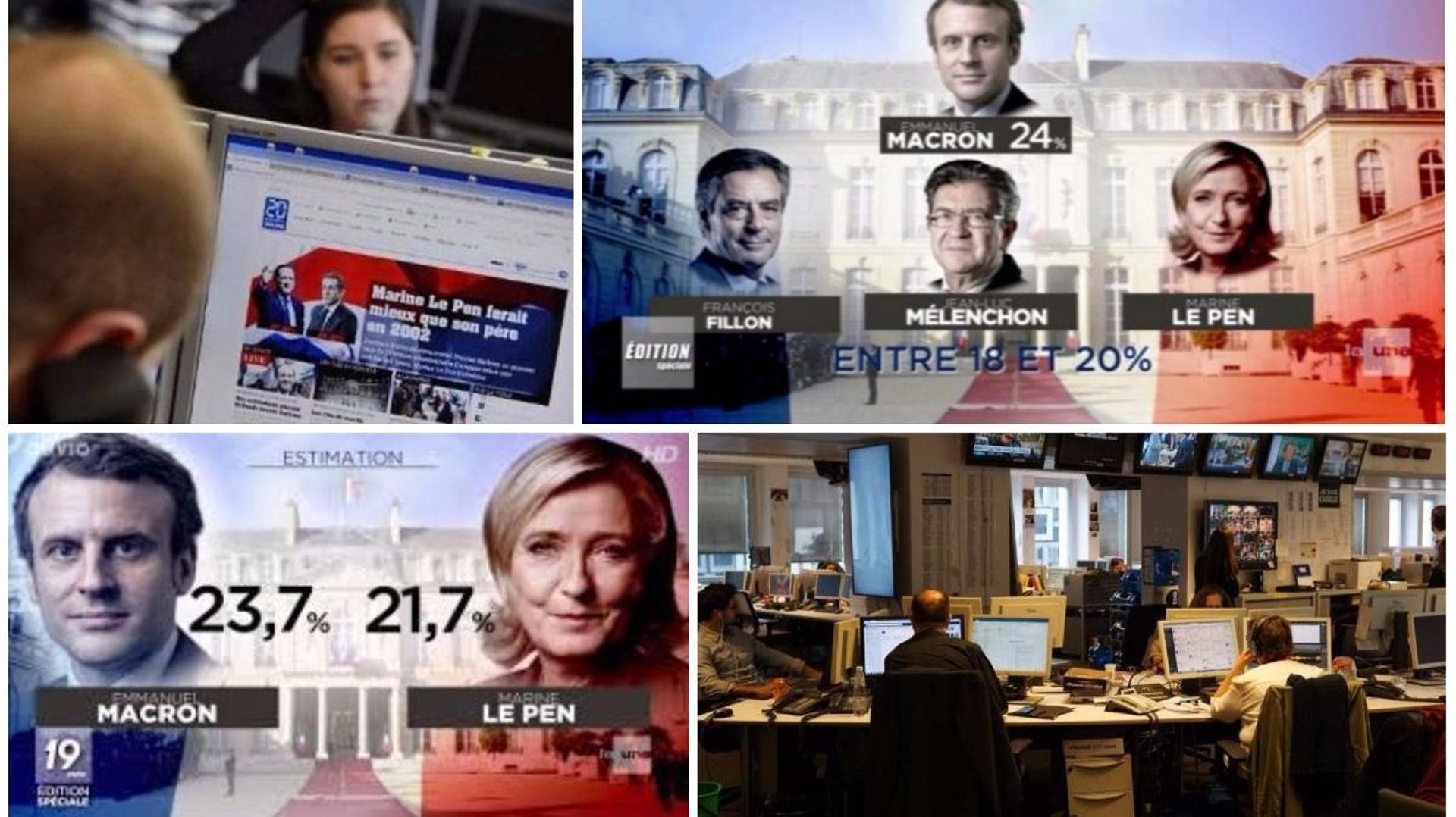 C'est la RTBF qui a été privilégiée pour suivre les résultats du 1er tour de l'élection présidentielle française.