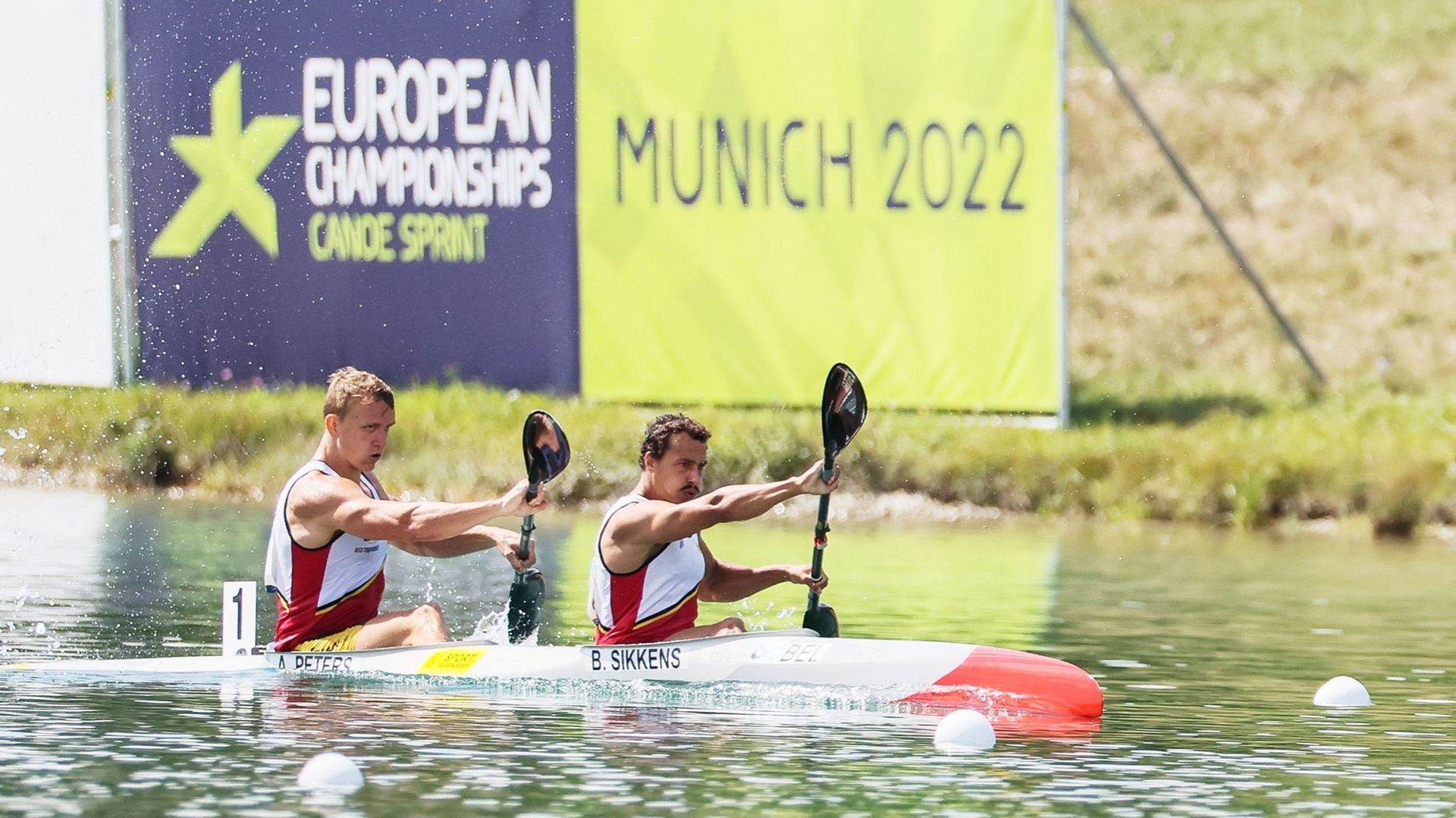 Artuur Peters et Bram Sikkens ont terminé à la 8e place en finale A du K2 sur 500 mètres aux championnats d'Europe de kayak sprint dimanche à Munich.