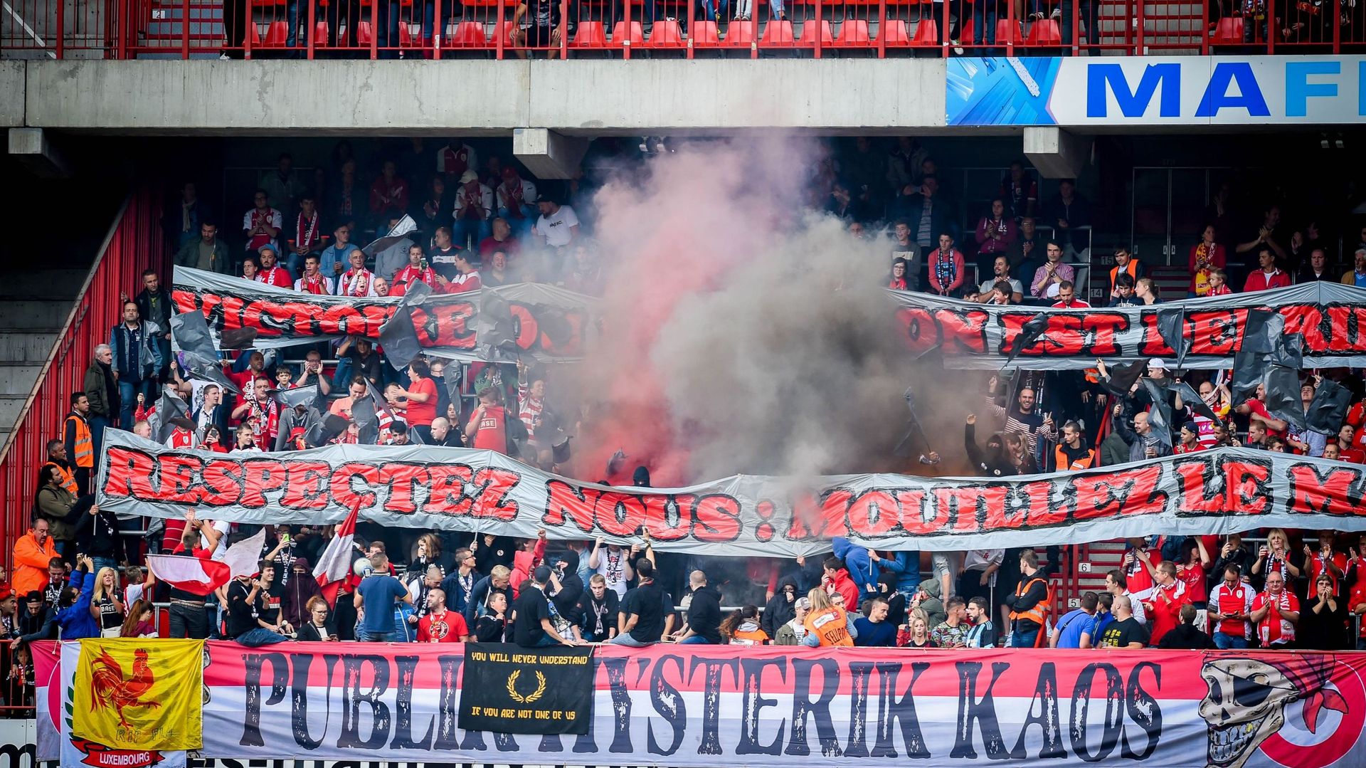 Football : Le PHK et les Ultras Inferno punis par le Standard