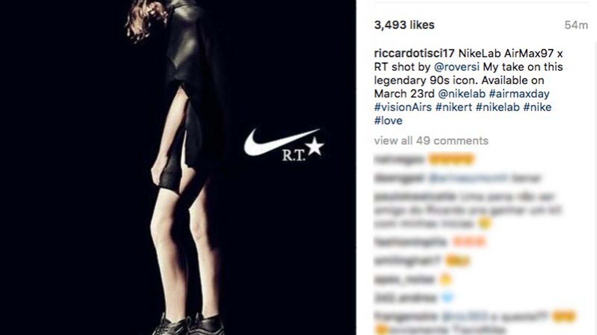Riccardo Tisci revisite la Air Max de Nike