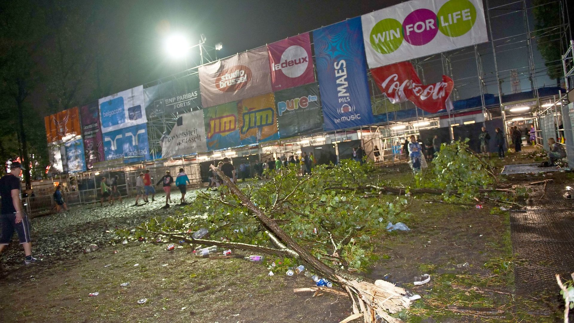 Le festival Pukkelpop ravagé par une tempête