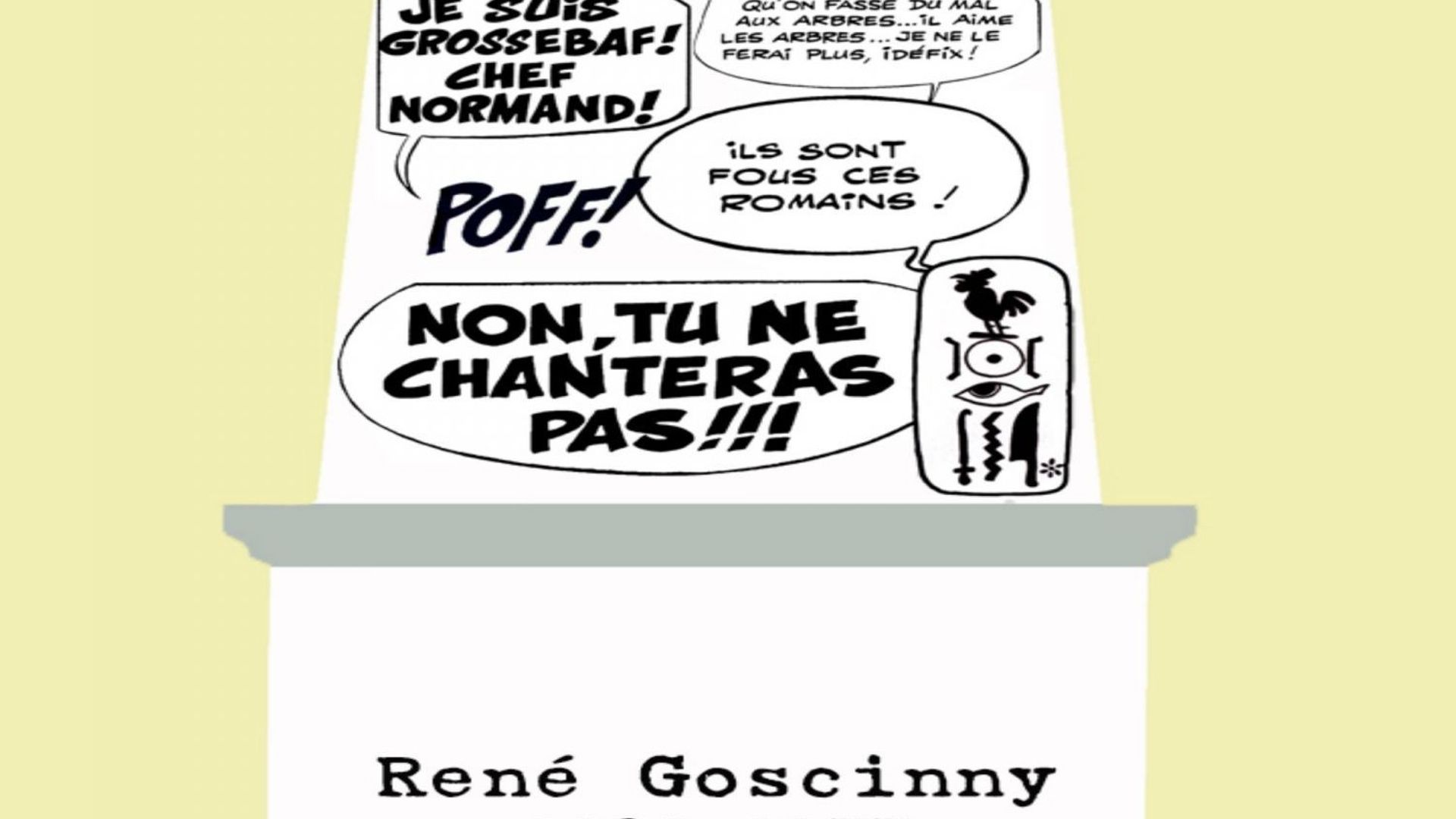 Un obélisque érigé en hommage à René Goscinny à Angoulême