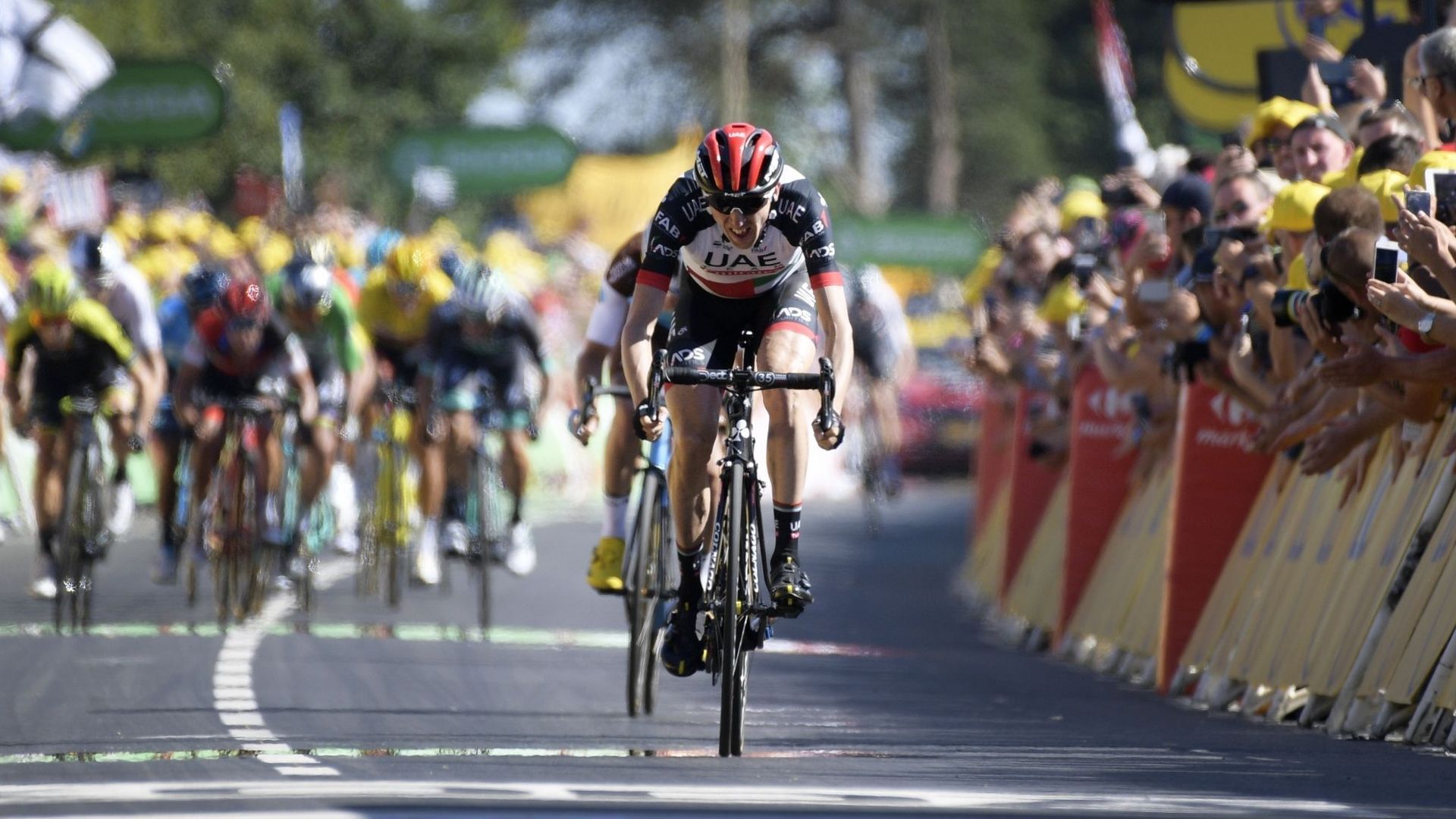 Dan Martin, dernier vainqueur à Mûr de Bretagne en 2018
