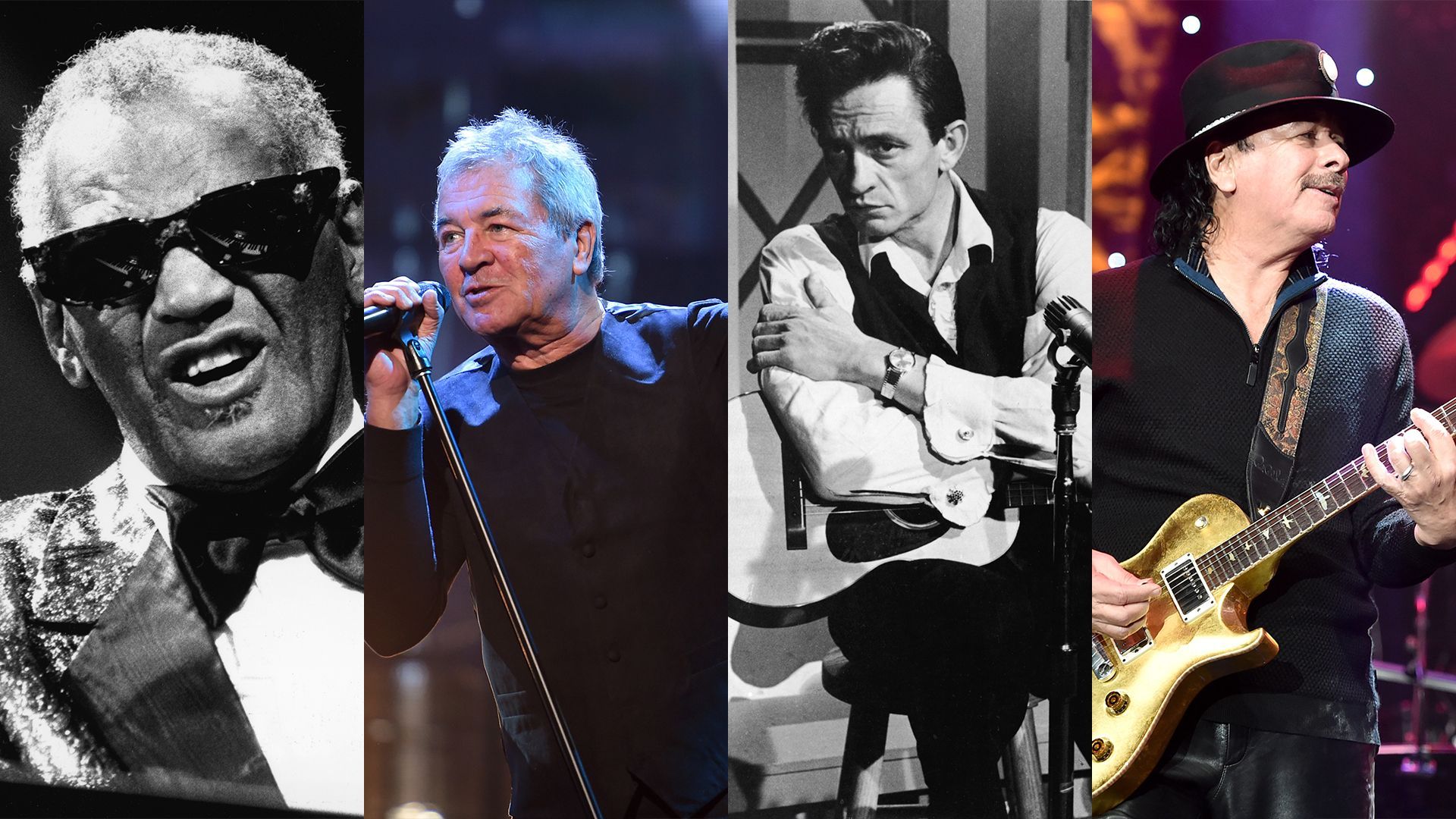 Ray Charles, Ian Gillan de Deep Purple, Johnny Cash, Carlos Santana
