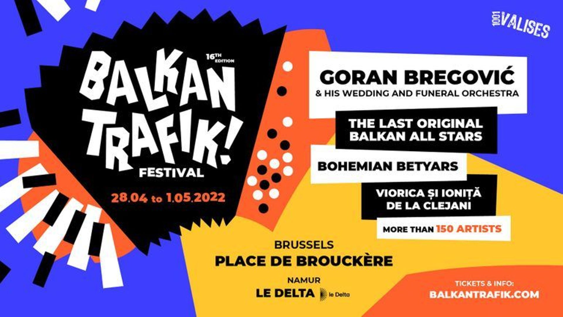 Balkan Trafik Festival 2022 à Bruxelles et Namur