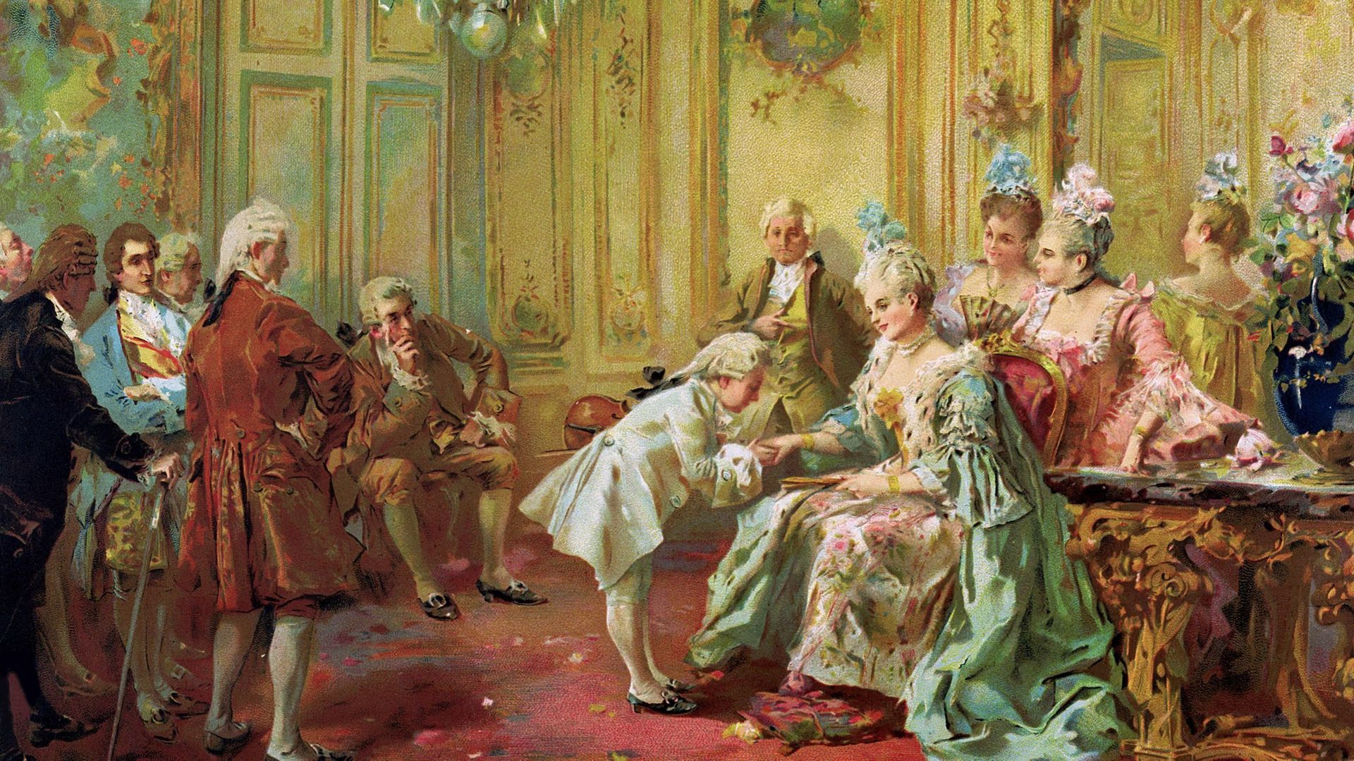 Mozart est à Versailles en 1763, présenté à Madame de Pompadour