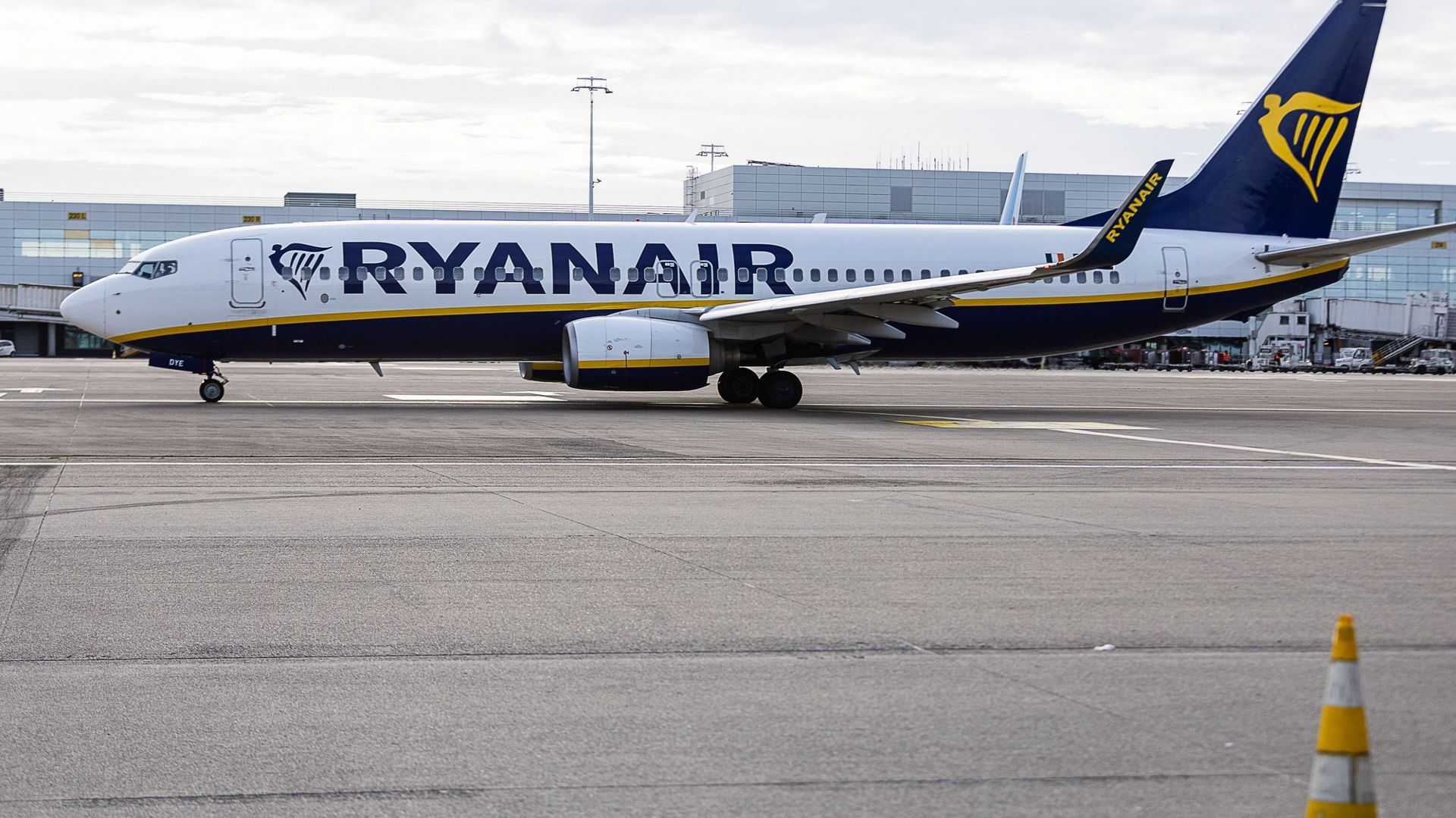 Un avion de Ryanair à Brussels Airport