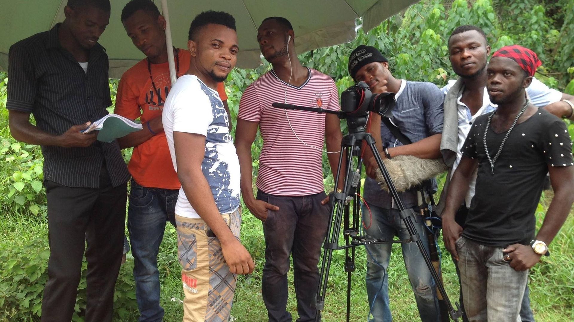 Un tournage au Nigeria en 2015.
