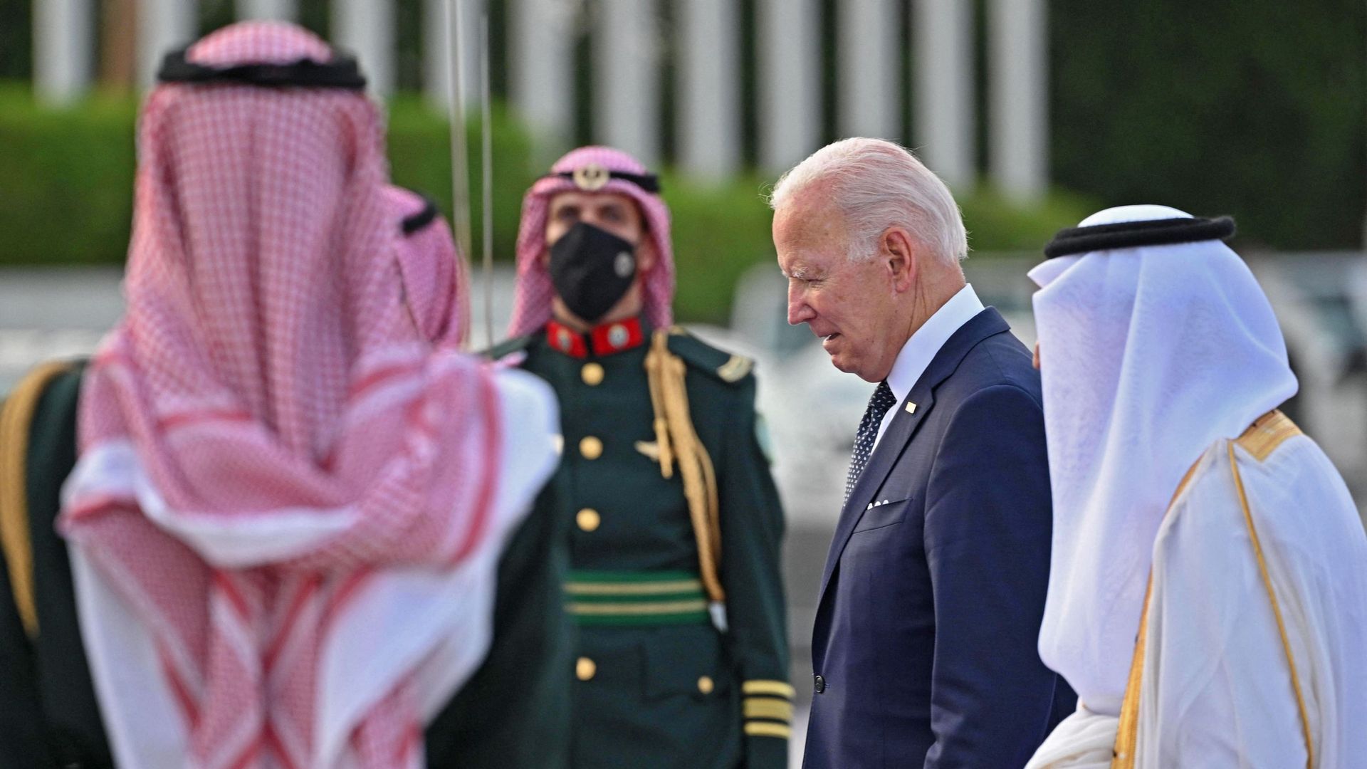 Joe Biden à son arrivée en Arabie saoudite
