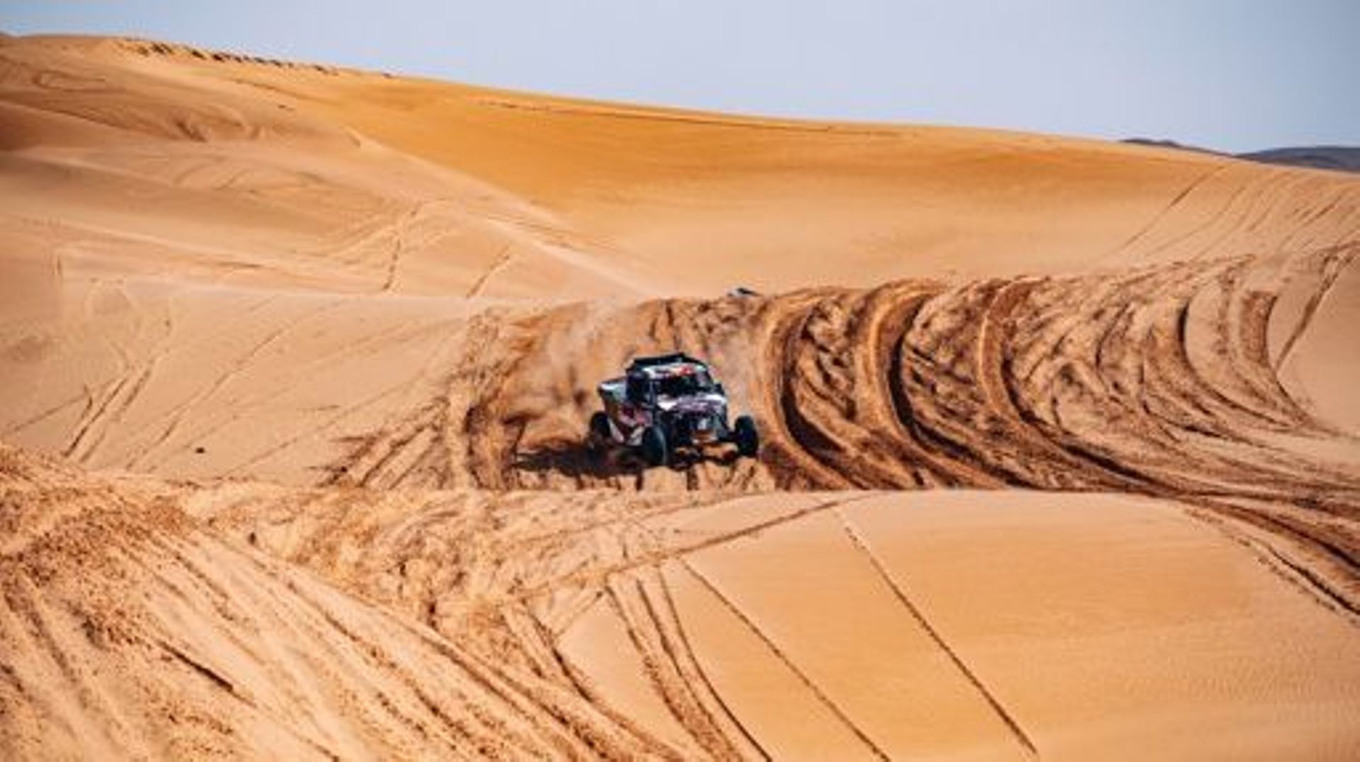 ATTENTION EDITORS - HAND OUT PICTURES - EDITORIAL USE WITH STORY ON DAKAR ONLY - MANDATORY CREDIT   Hand out pictures released on Tuesday 10 January 2023, shows Belgian Guillaume de Mevius and Francois Cazelet (OT3) in action during stage 8 of the 2023 Da