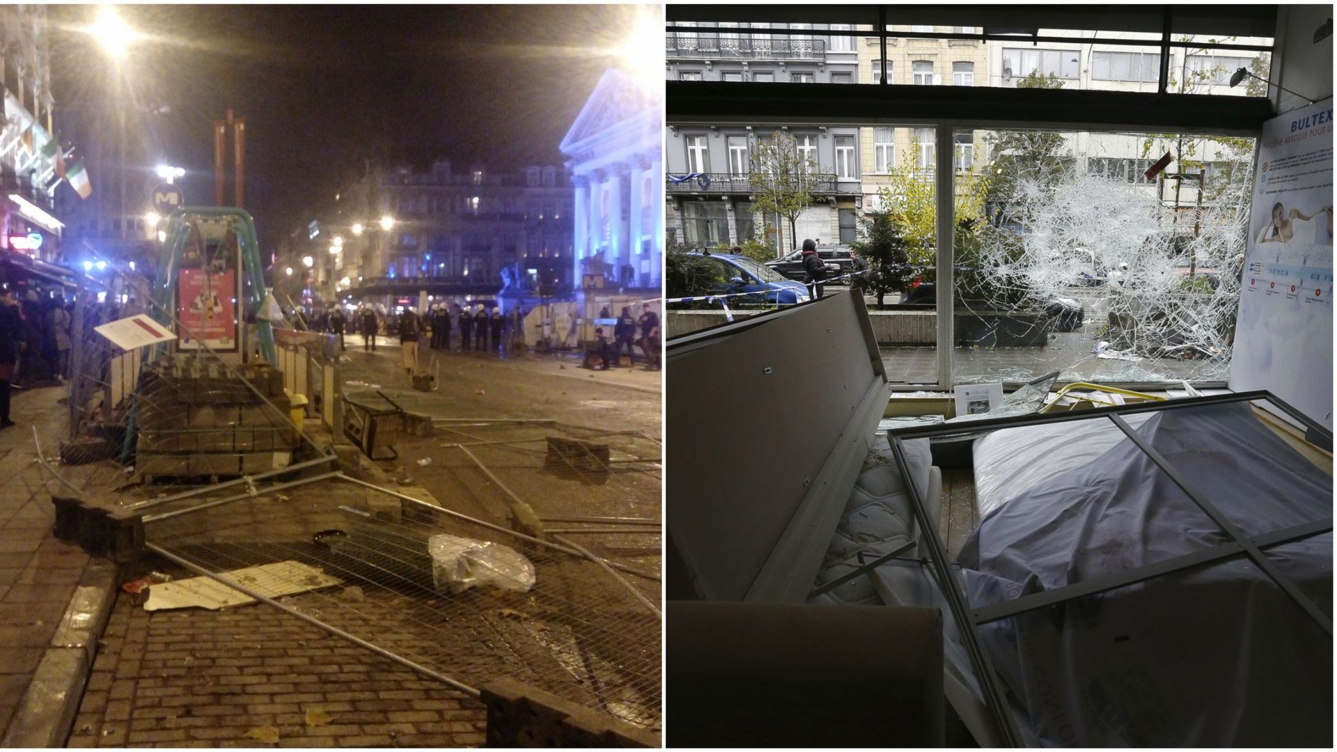 Les émeutes à Bruxelles ont fait 23 blessés, dont 22 policiers