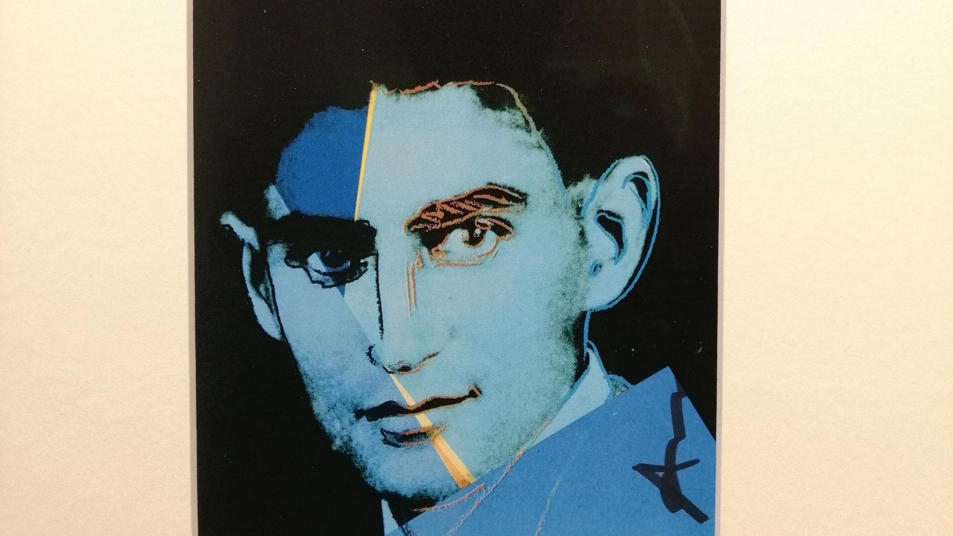 Franz Kakfa dans la série "Ten Portaits of Jews of the Twentieth Century", Andy Warhol -1980