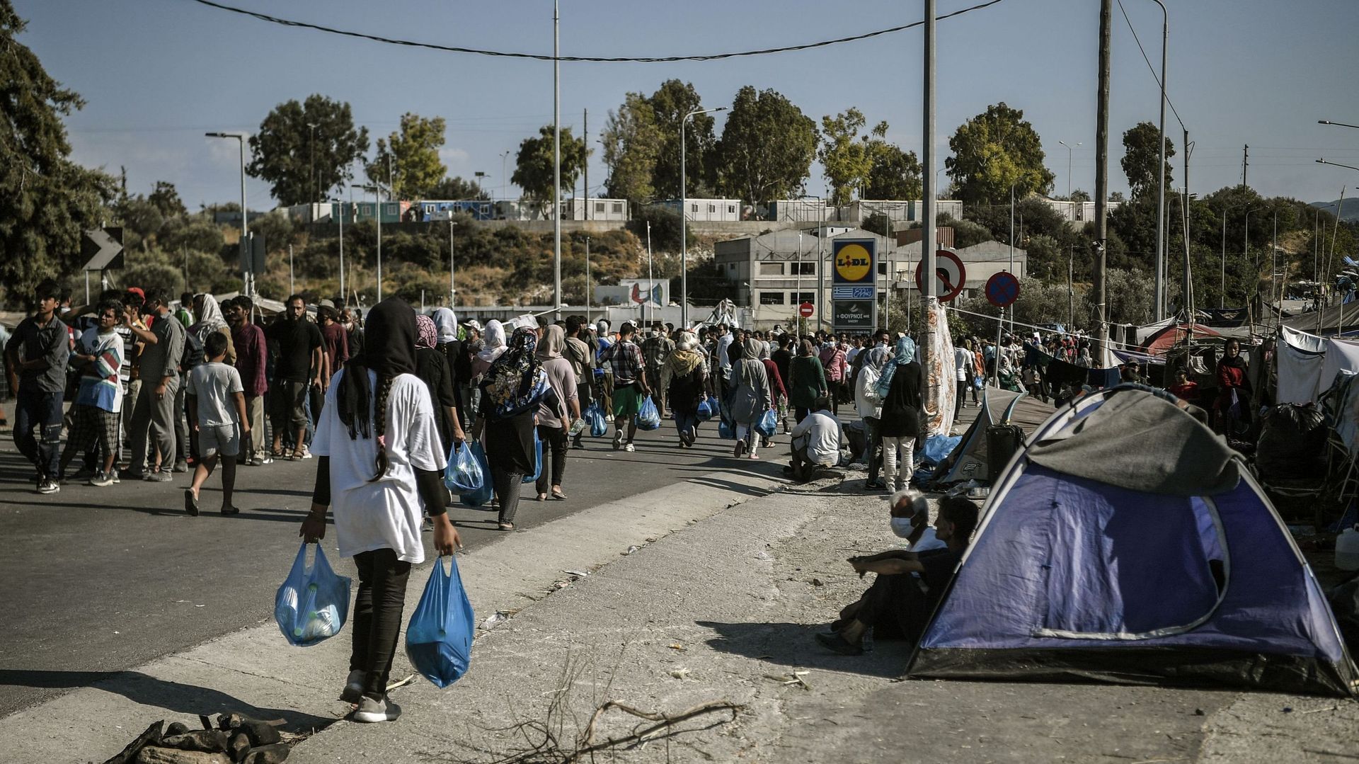 La détresse des migrants à Lesbos
