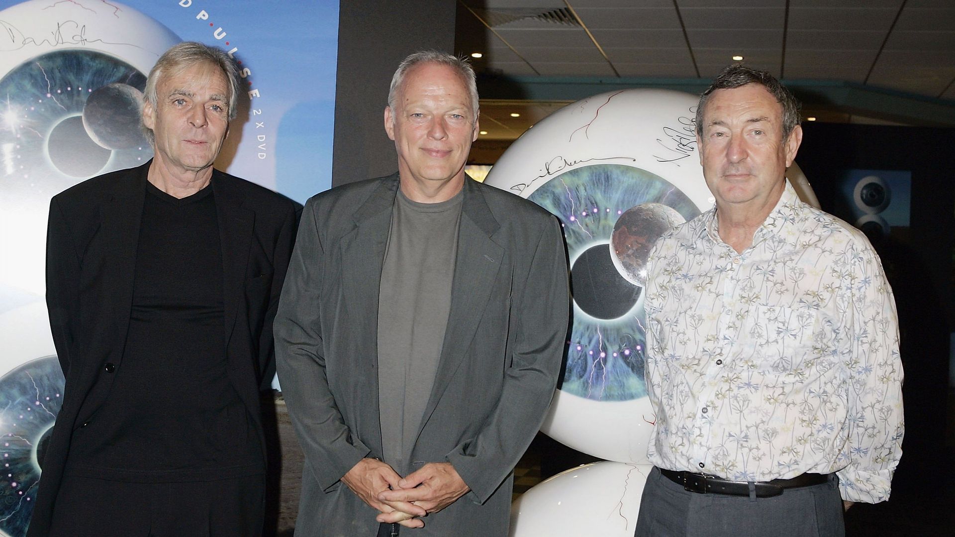 Rick Wright, Dave Gilmour et Nick Mason en 2006