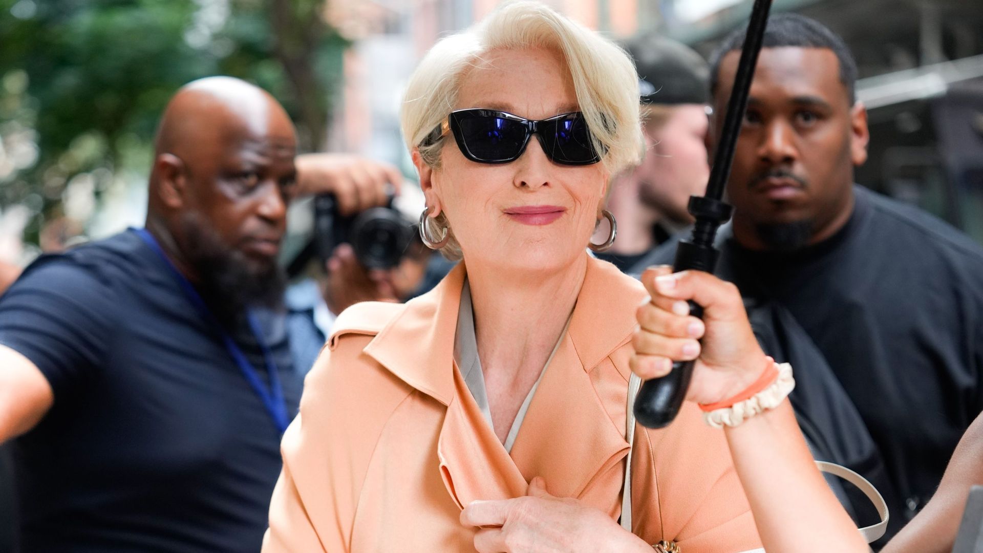 Meryl Streep dans la peau de Miranda Priestly croise Anna Wintour à la Fashion Week