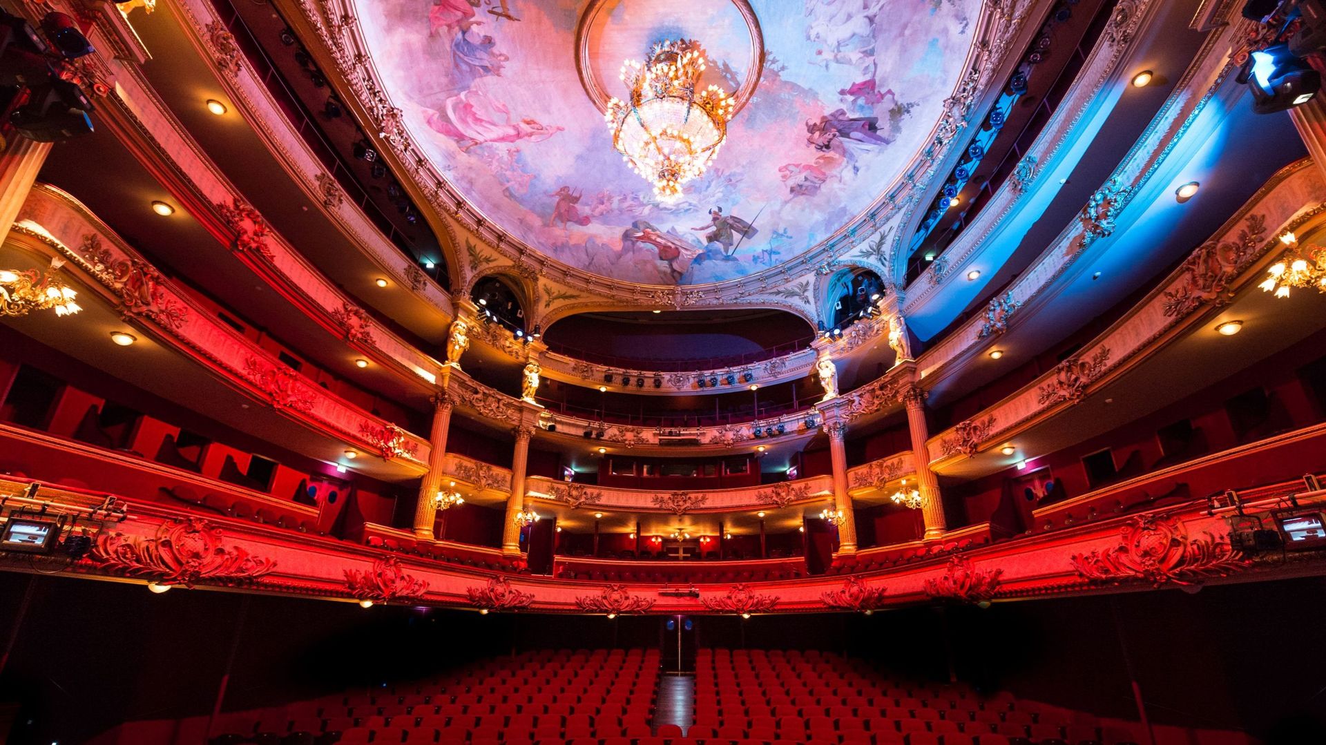La flamboyance de la salle de spectacle de l'Opéra de Liège!