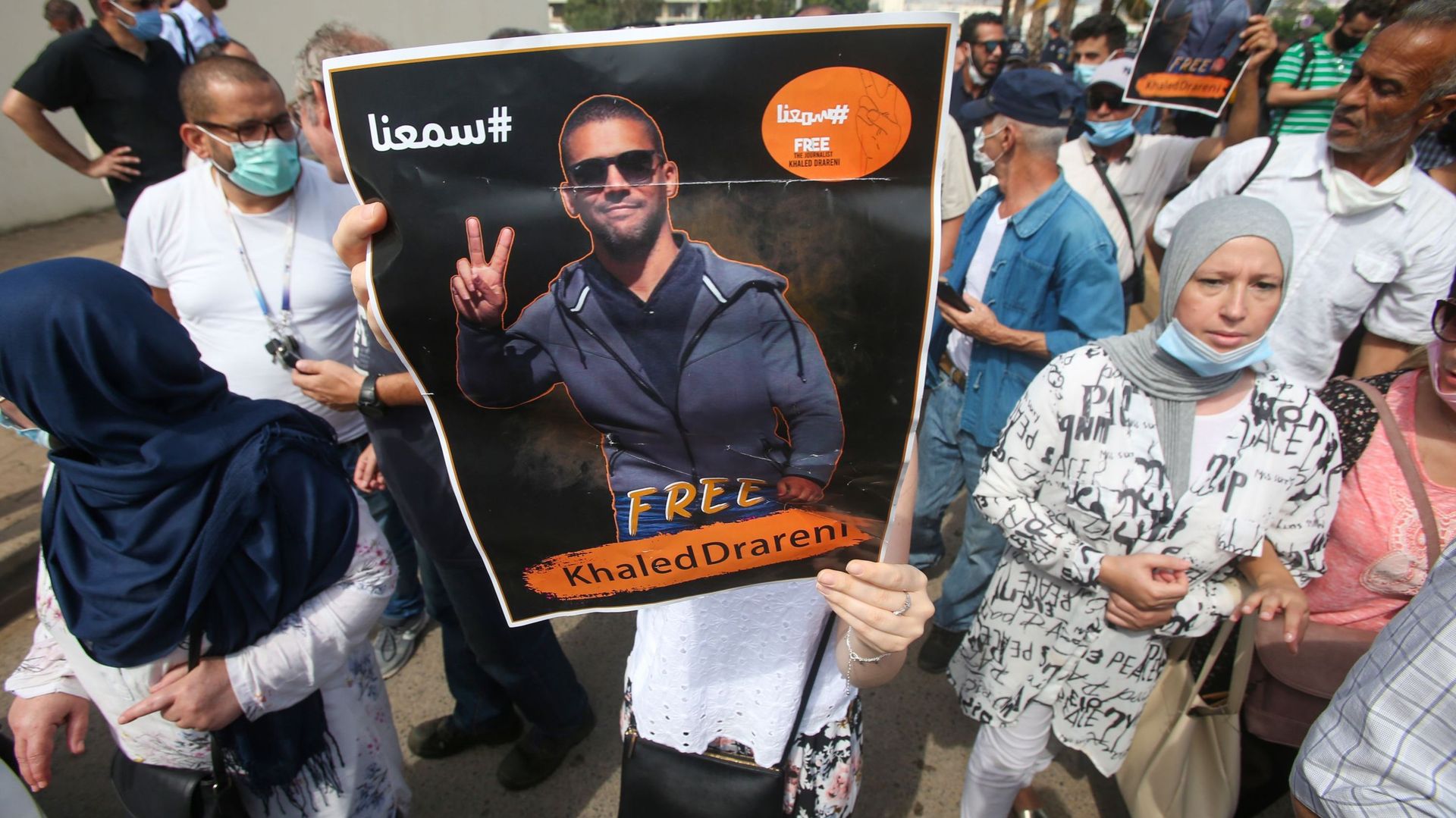 Manifestation de soutien à Khaled Drareni