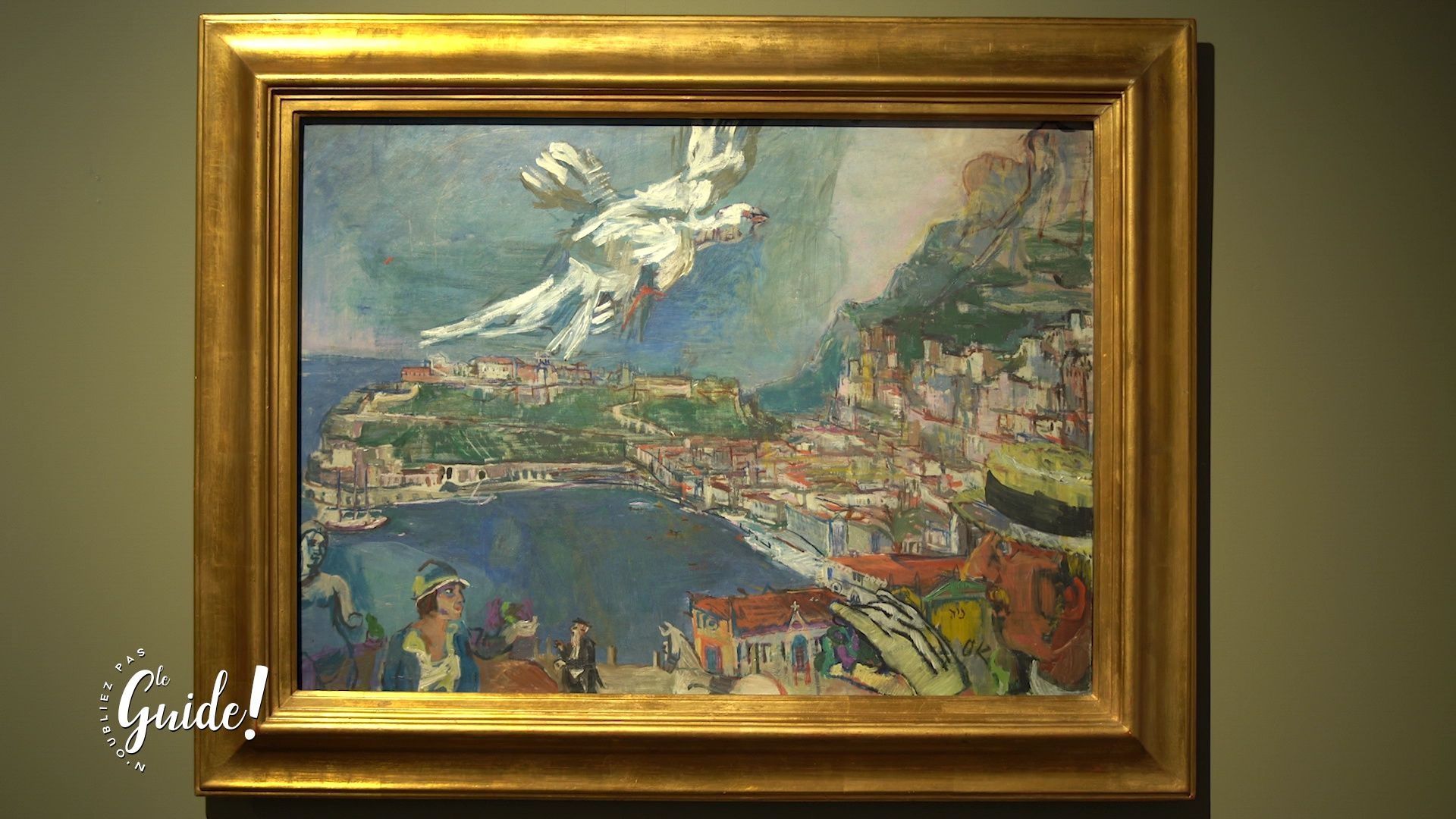 Tableau du peintre expressionniste Oskar Kokoschka représentant le port de Monaco.