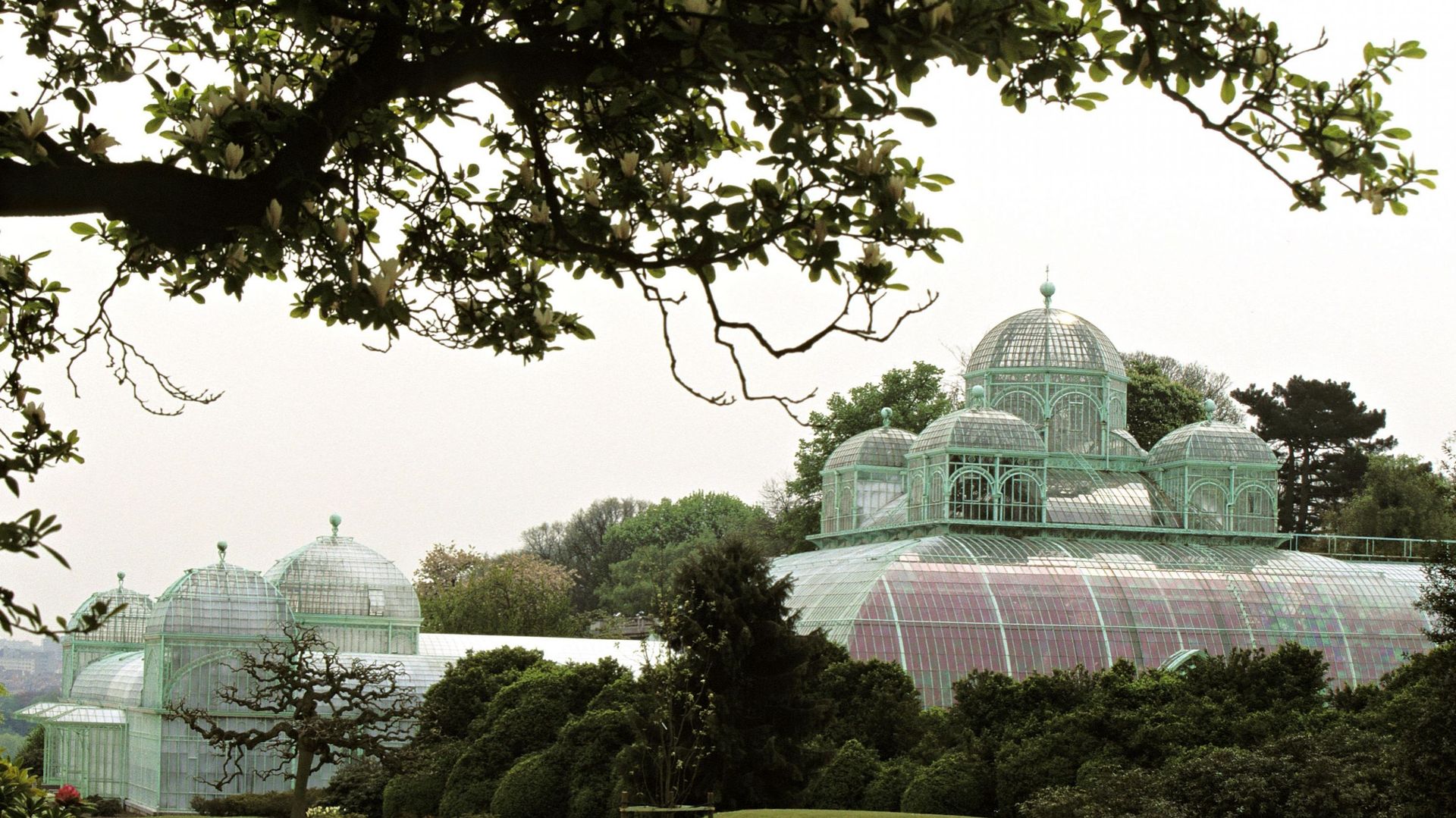 Royal Greenhouses At Laeken Palace In Brussels, Belgium In April, 1997.