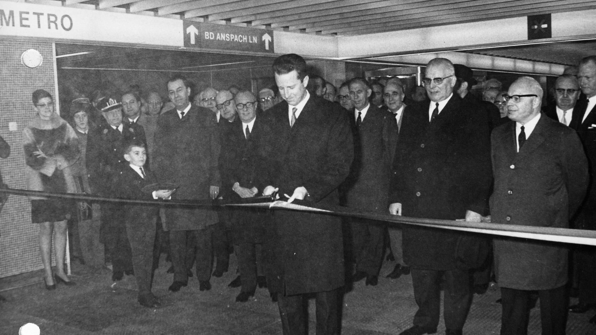 Le 20 septembre 1976, inauguration du métro par le Roi Baudouin 