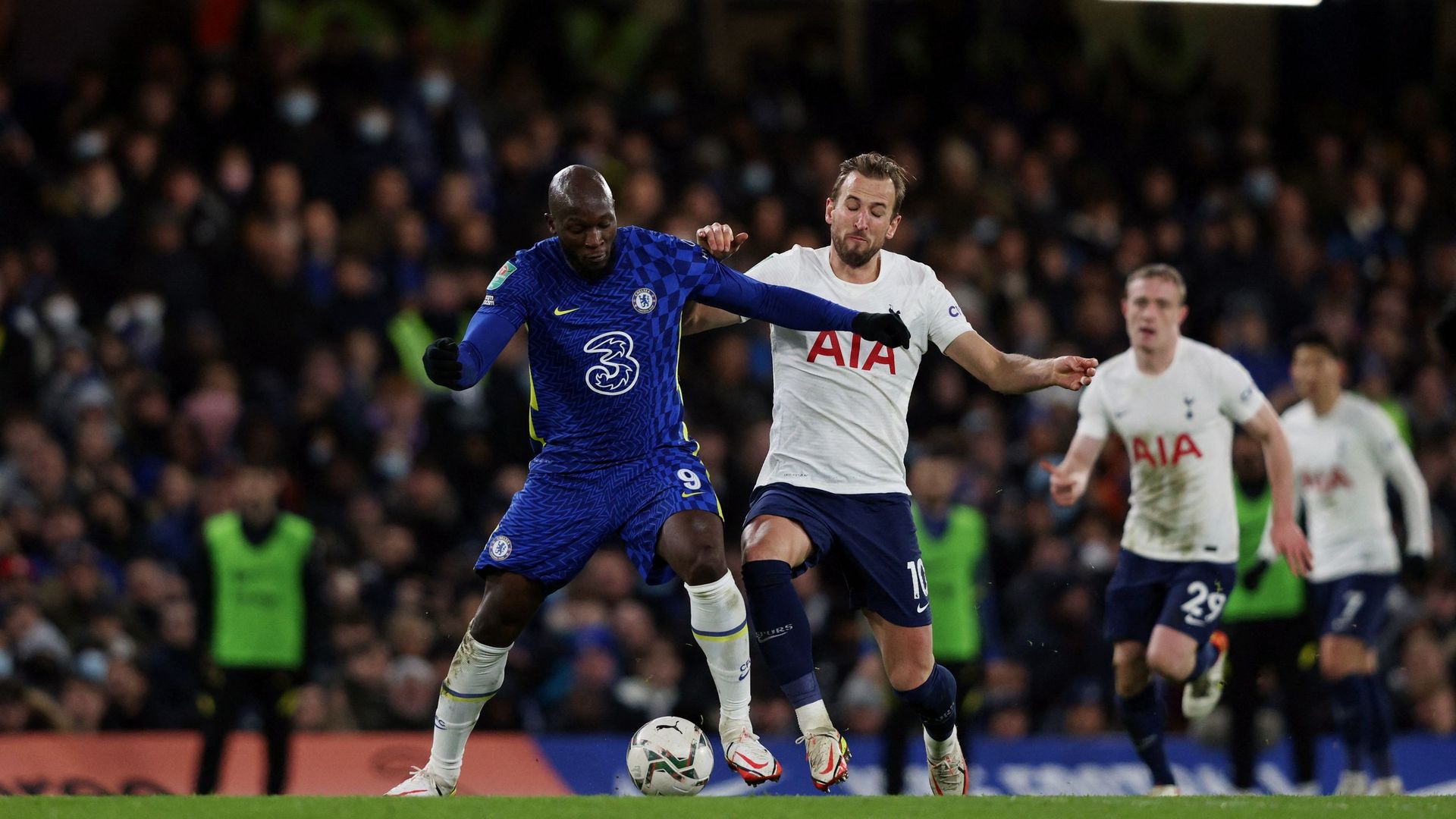 Romelu Lukaku (Chelsea) face à Harry Kane (Tottenham)