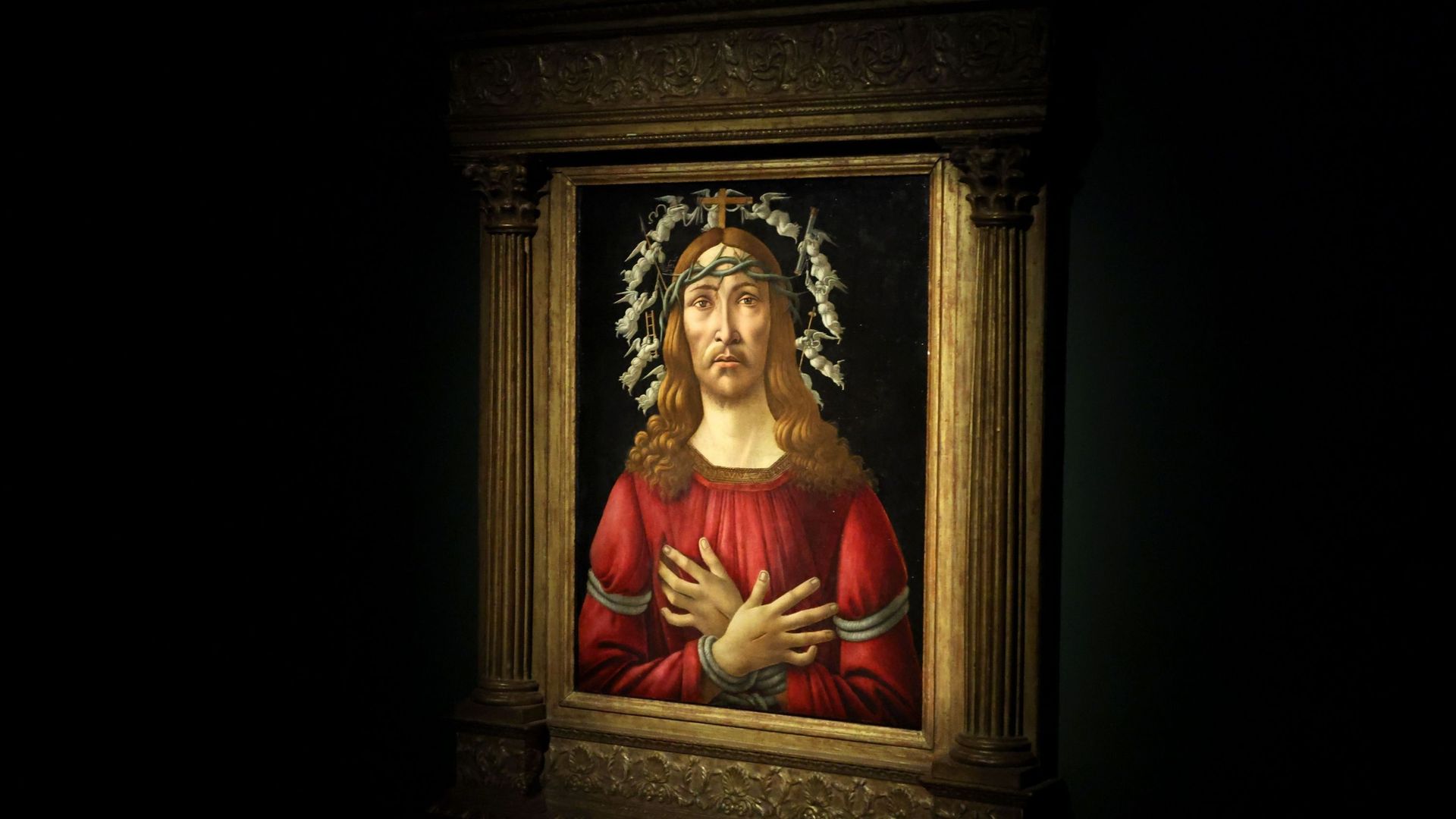 "The Man of sorrows" de Sandro Botticelli en vente chez Sotheby’s, janvier 2022.