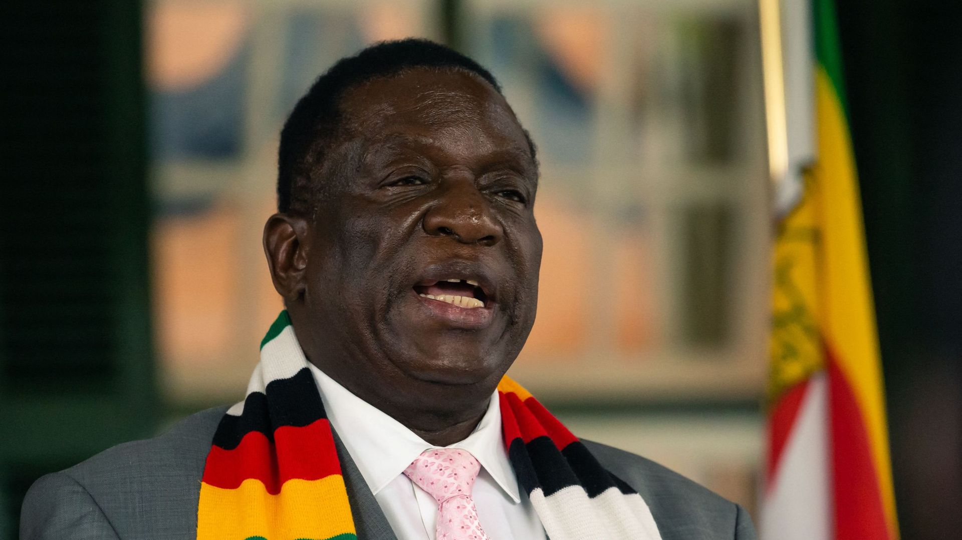 Emmerson Mnangagwa a succédé à Mugabe au poste de président du Zimbabwe fin 2017.
