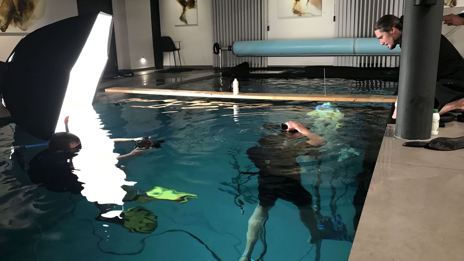 Pour Harry Fayt, un shooting sous l'eau se déroule entre stress et bonheur