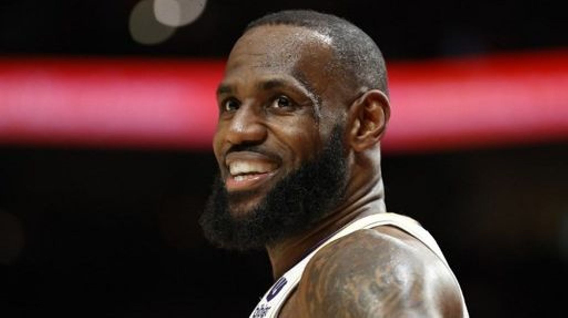 (FILES) In this file photo taken on January 22, 2023 LeBron James #6 of the Los Angeles Lakers reacts during the third quarter against the Portland Trail Blazers at Moda Center in Portland, Oregon.  February 7, 2023, LeBron James finally eclipsed Kareem A