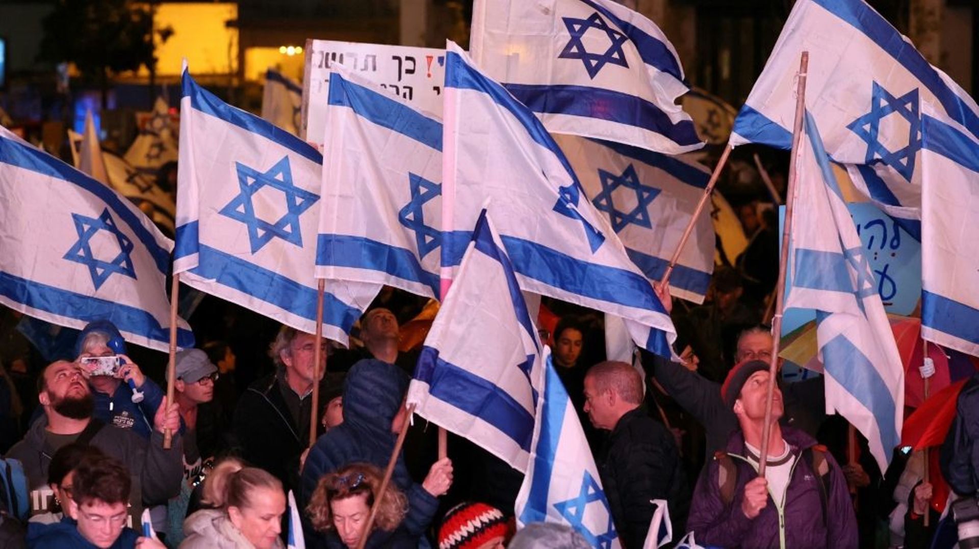 Manifestation anti-Netanyahu à Tel-Aviv, le 4 février 2023