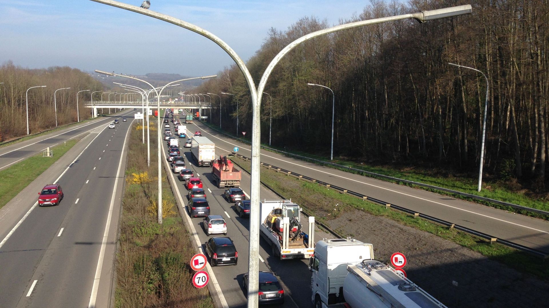 A54 NivellesCharleroi, c'est parti pour un an de travaux RTBF Actus