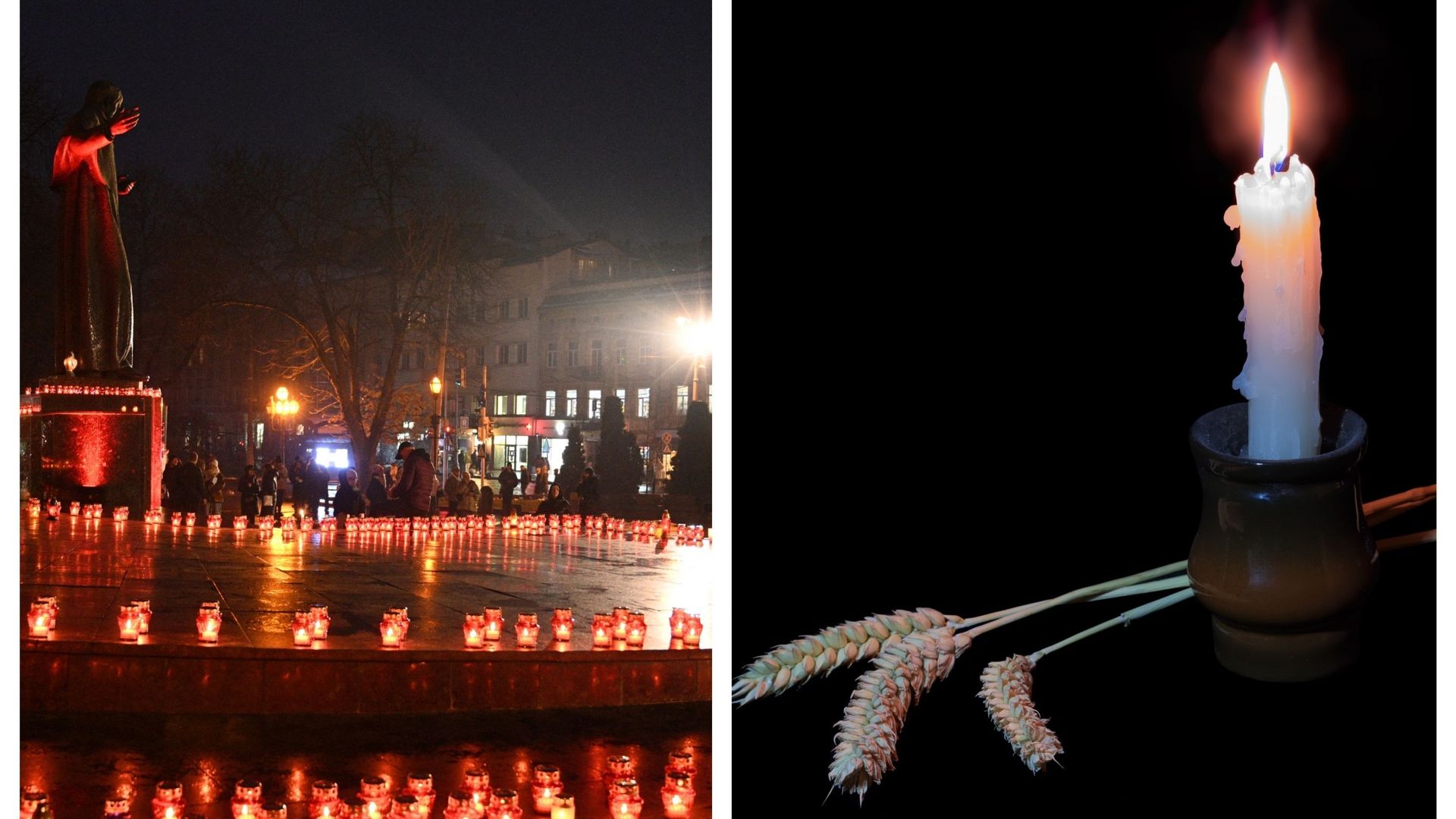 Commémoration de l'Holodomor à Lviv et image d'illustration 