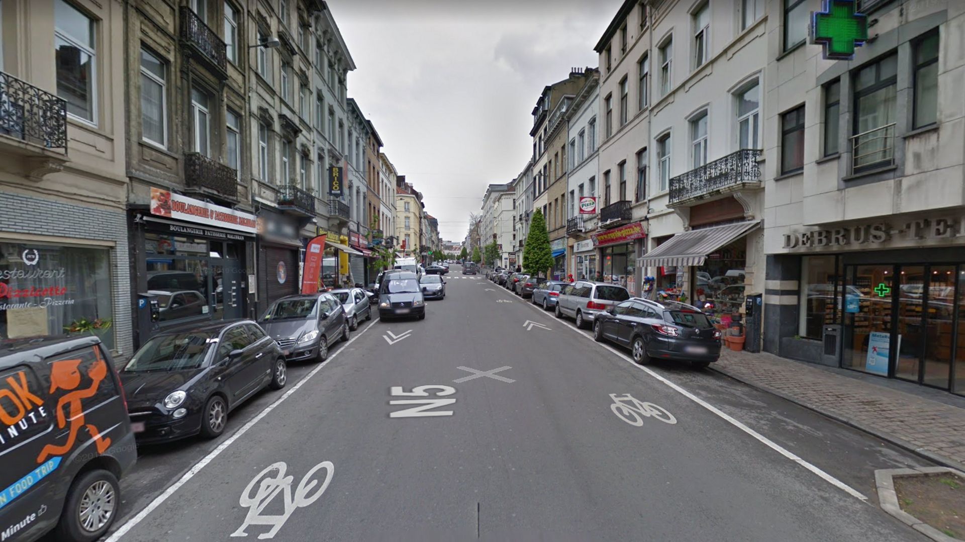 Le squat était situé rue Malibran à Ixelles.