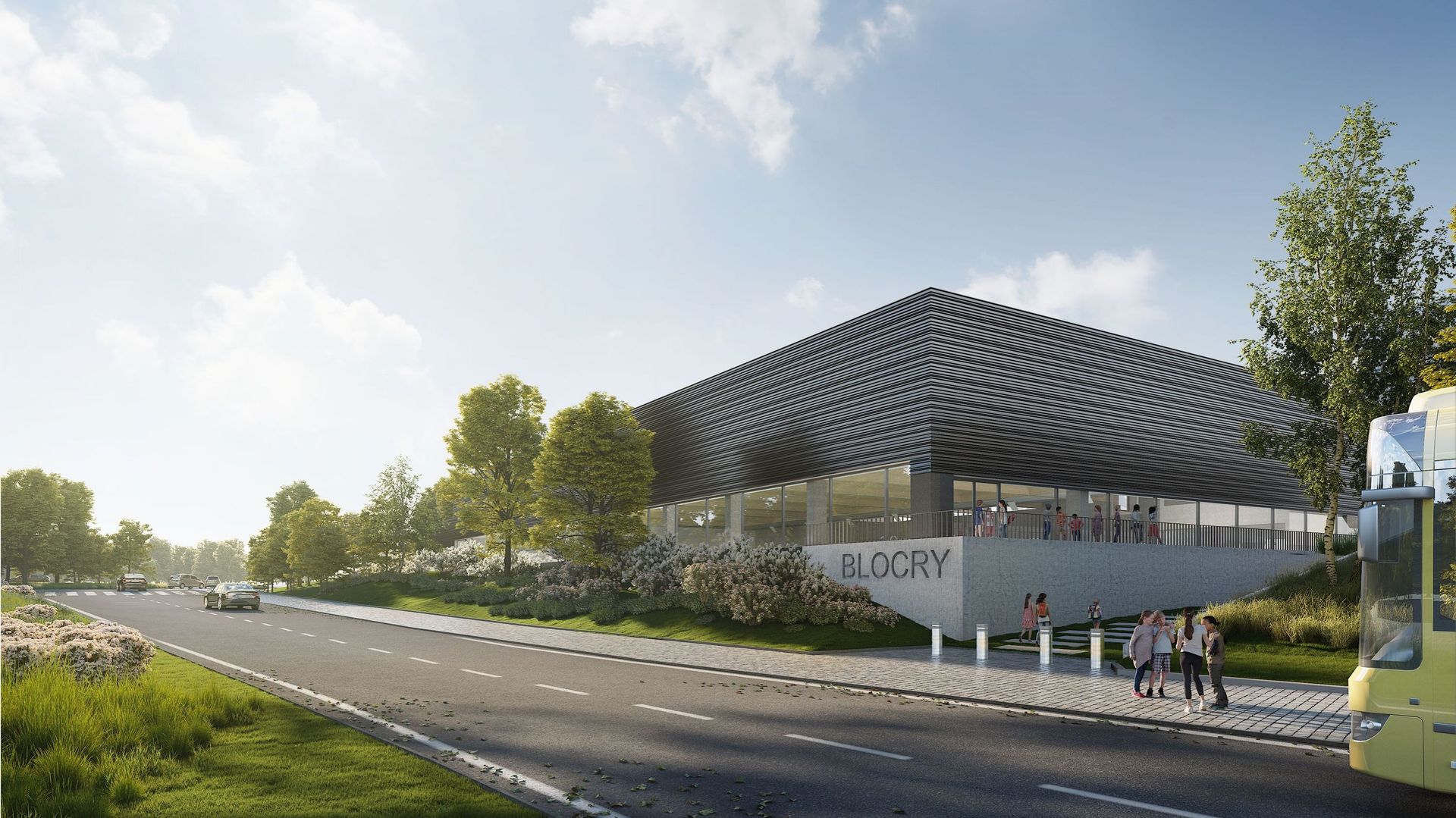 La future piscine olympique sera construire en bordure du boulevard de Lauzelle, à côté du centre sportif.