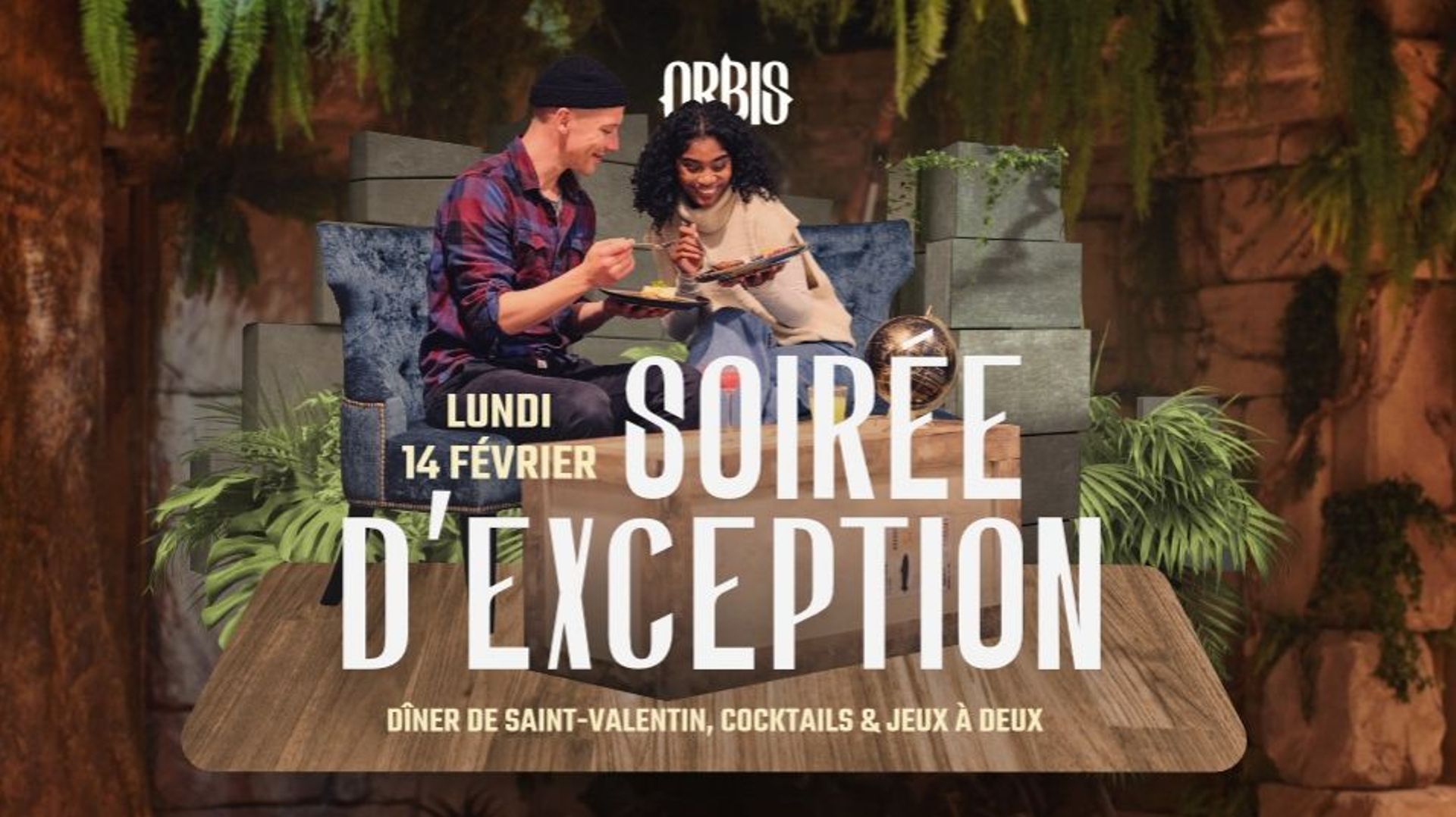 Soirée Saint-Valentin ludique à Orbis Liège