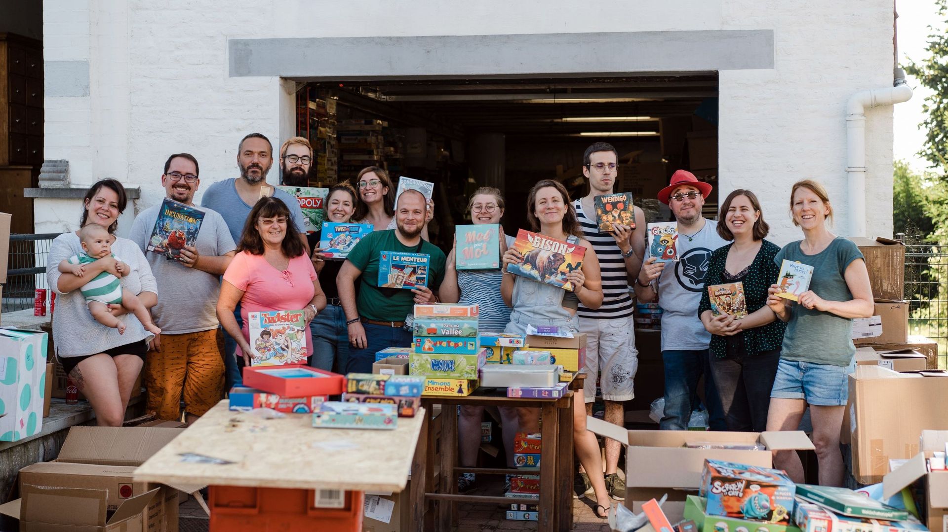 L'équipe Meeple Solidaire au complet 