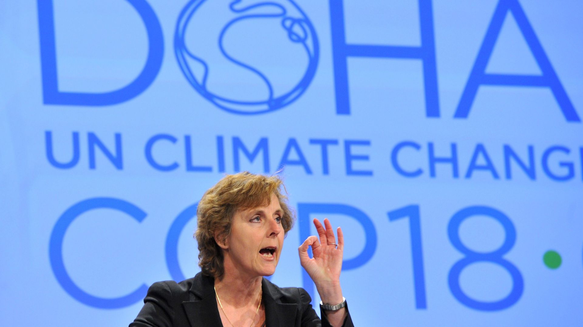Connie Hedegaard, la commissaire danoise en charge du climat, qui s'est vu refuser sa proposition