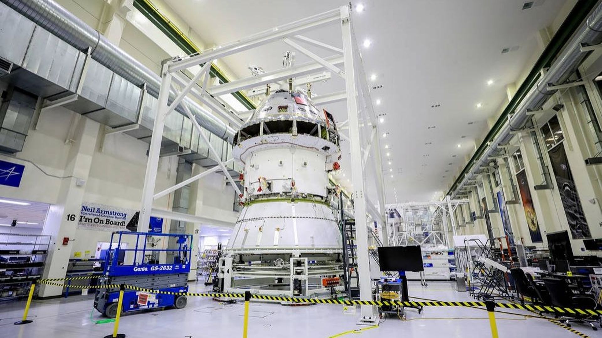 Le vaisseau spatial Orion pour la mission Artemis I est mis à l’épreuve à la station Plum Brook de la Nasa.