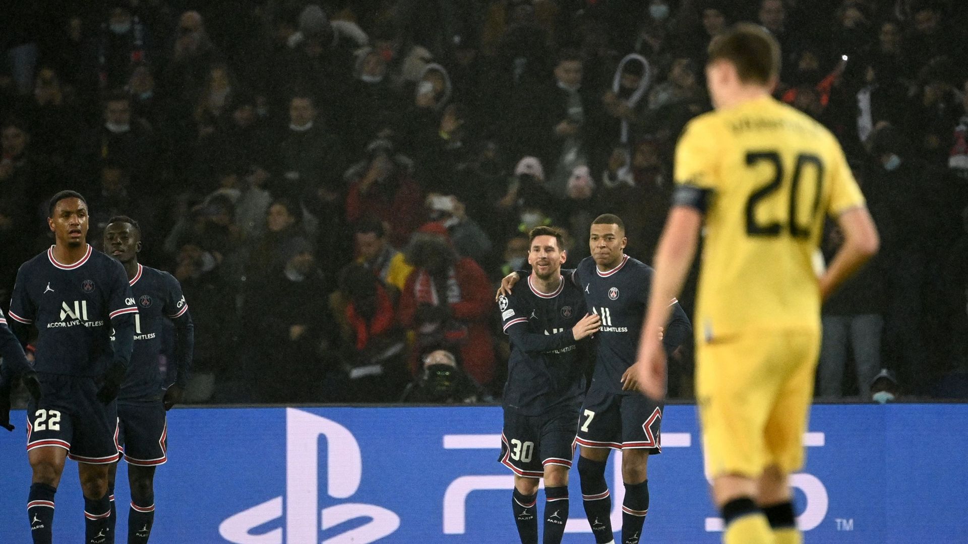 Kylian Mbappé et Lionel Messi ont inscrit les buts parisiens face à Bruges.