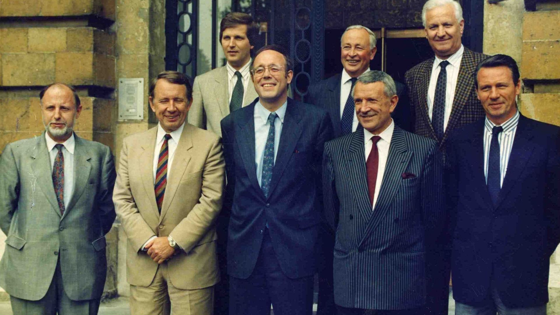 Didier Gosuin, en 1989, dans le premier gouvernement régional bruxellois.