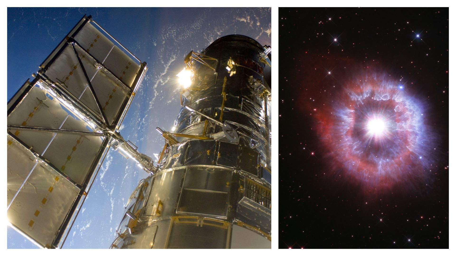 Image d'Hubble en 2009 et capture d'une image d'Hubble au printemps 2021