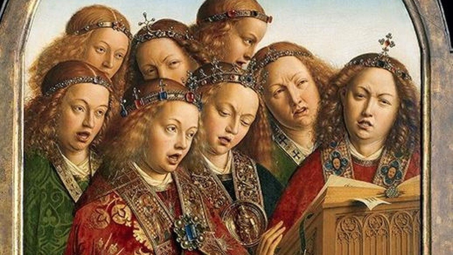 Jan Van Eyck, "Les anges chanteurs"