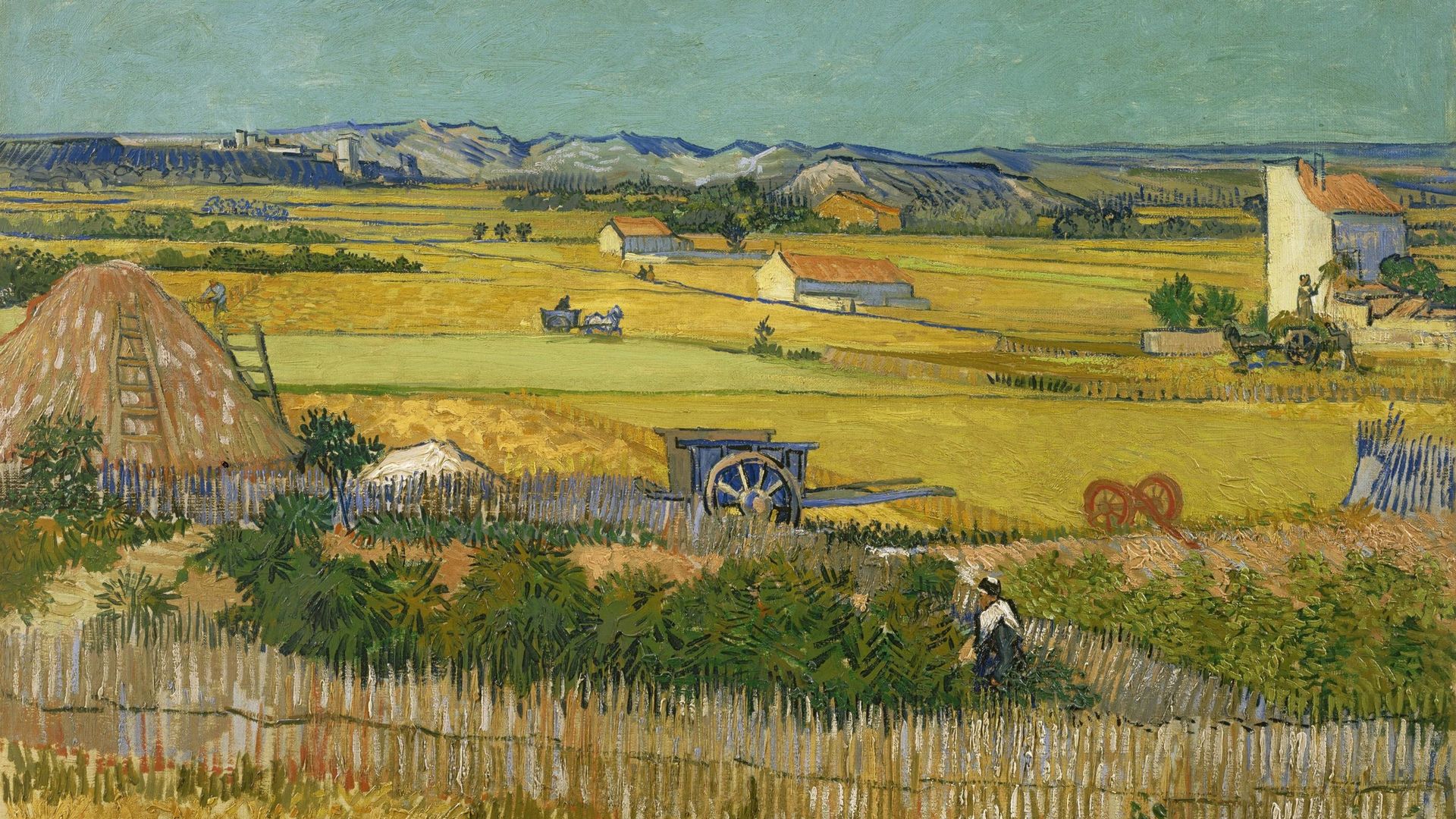 " La moisson", 1888. Photo prise au Musée Van Gogh, Amsterdam. 